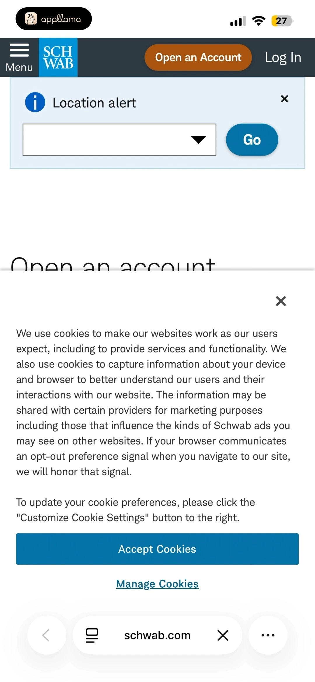 Cookie Consent Modal