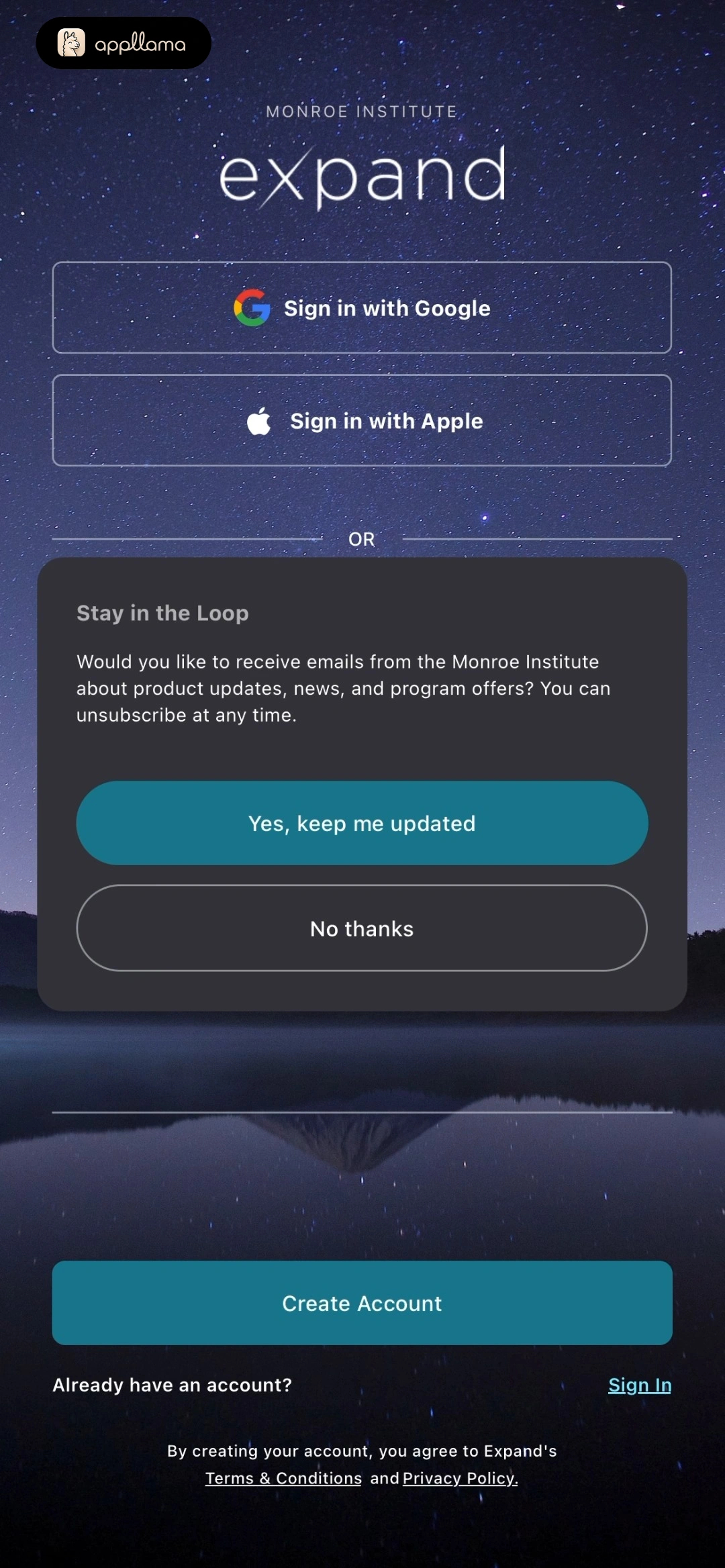 Email Updates Opt-In