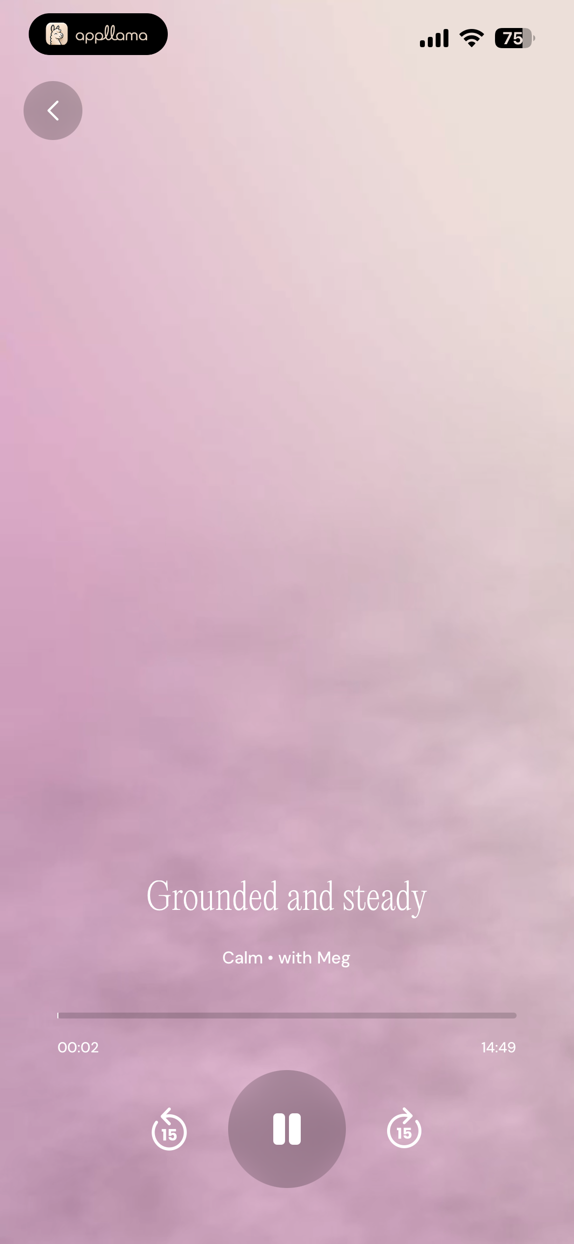 Calm Audio Player