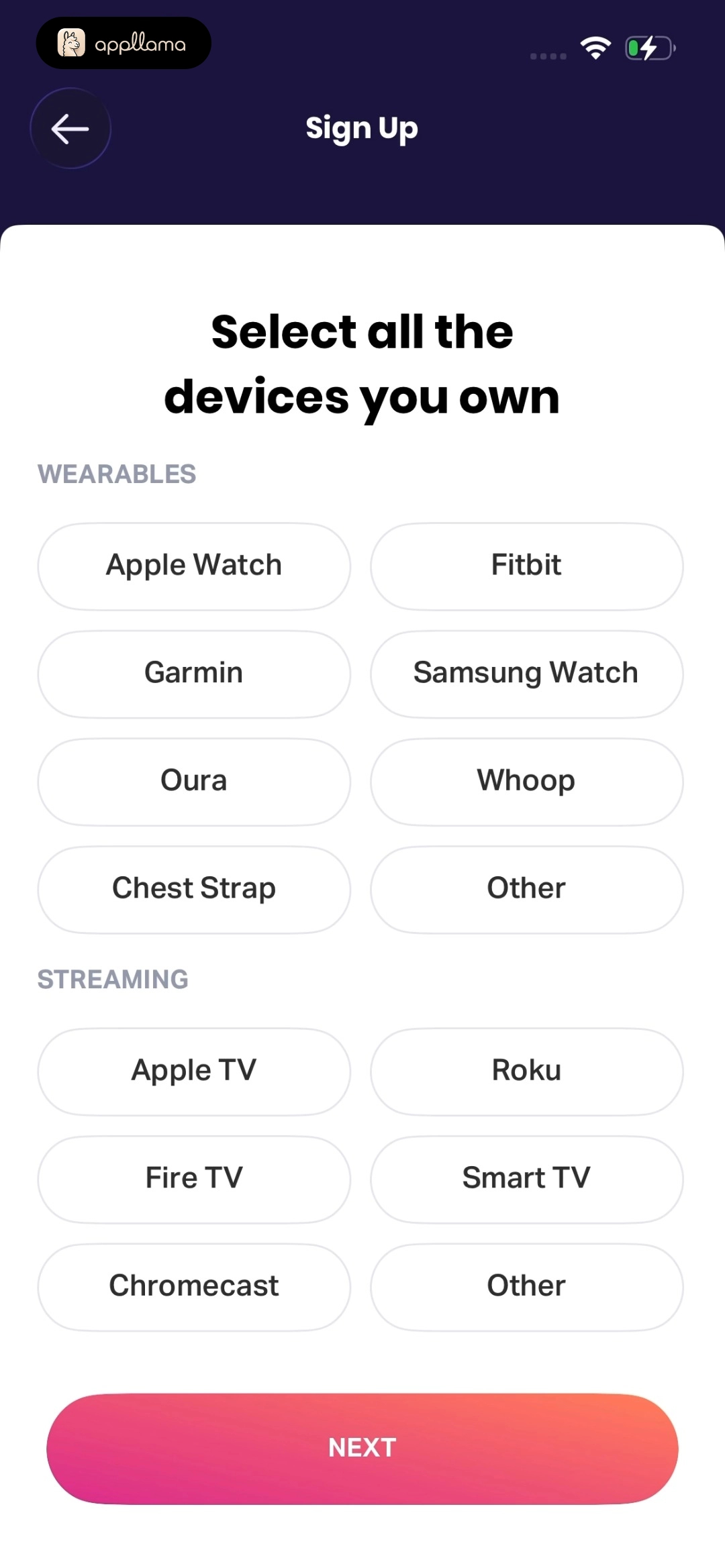 Device Selection