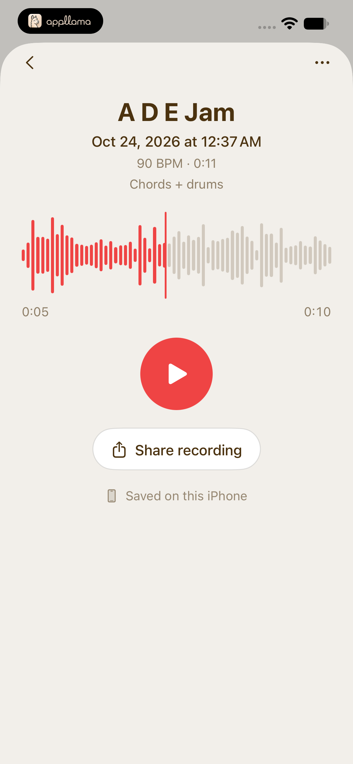 Recording Playback