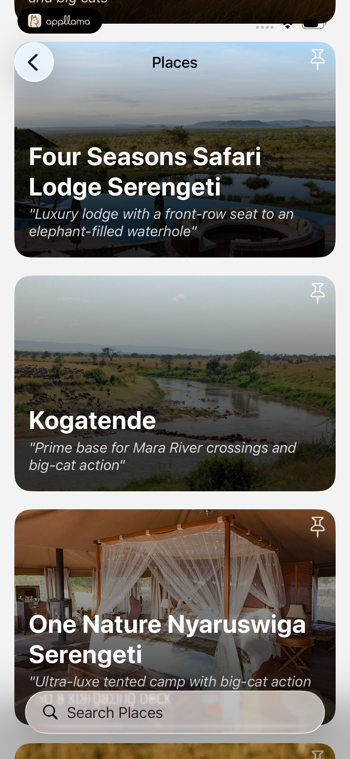 Places Browse