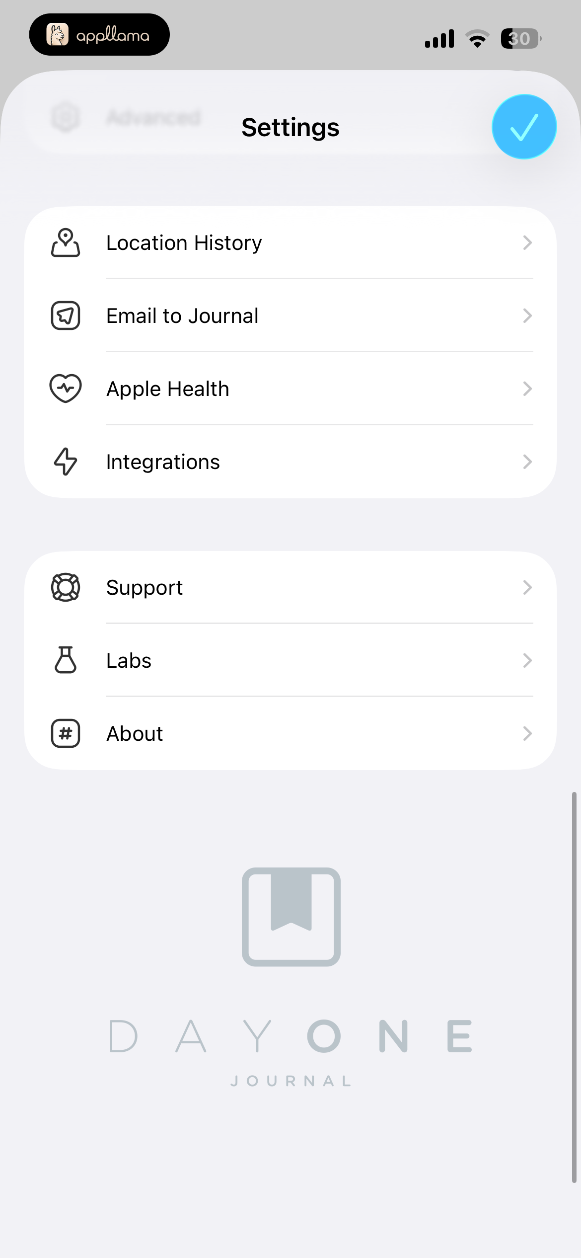 Settings - Integrations