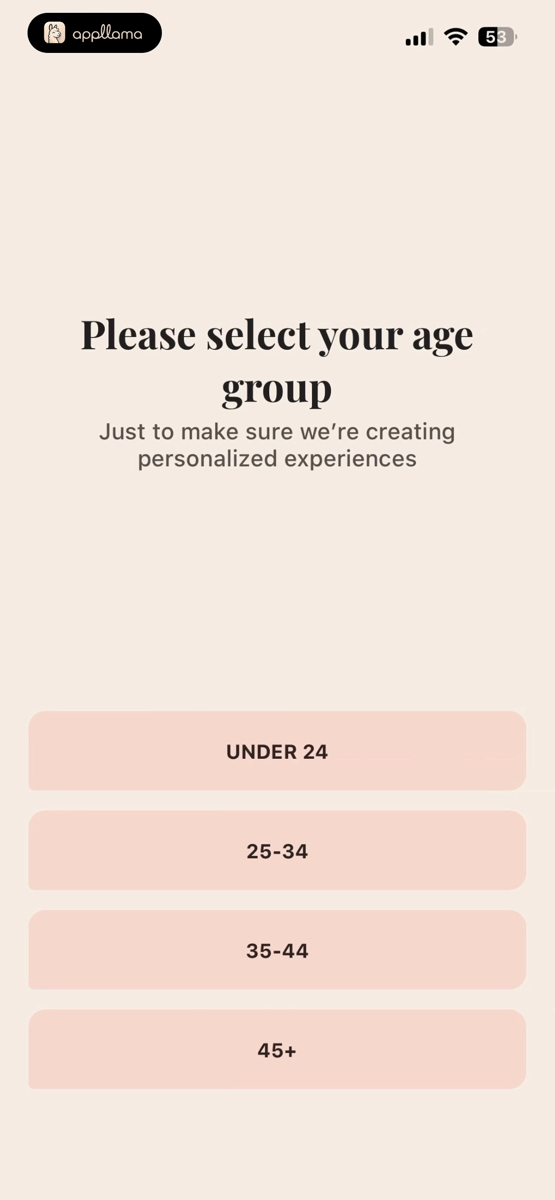 Age Selection