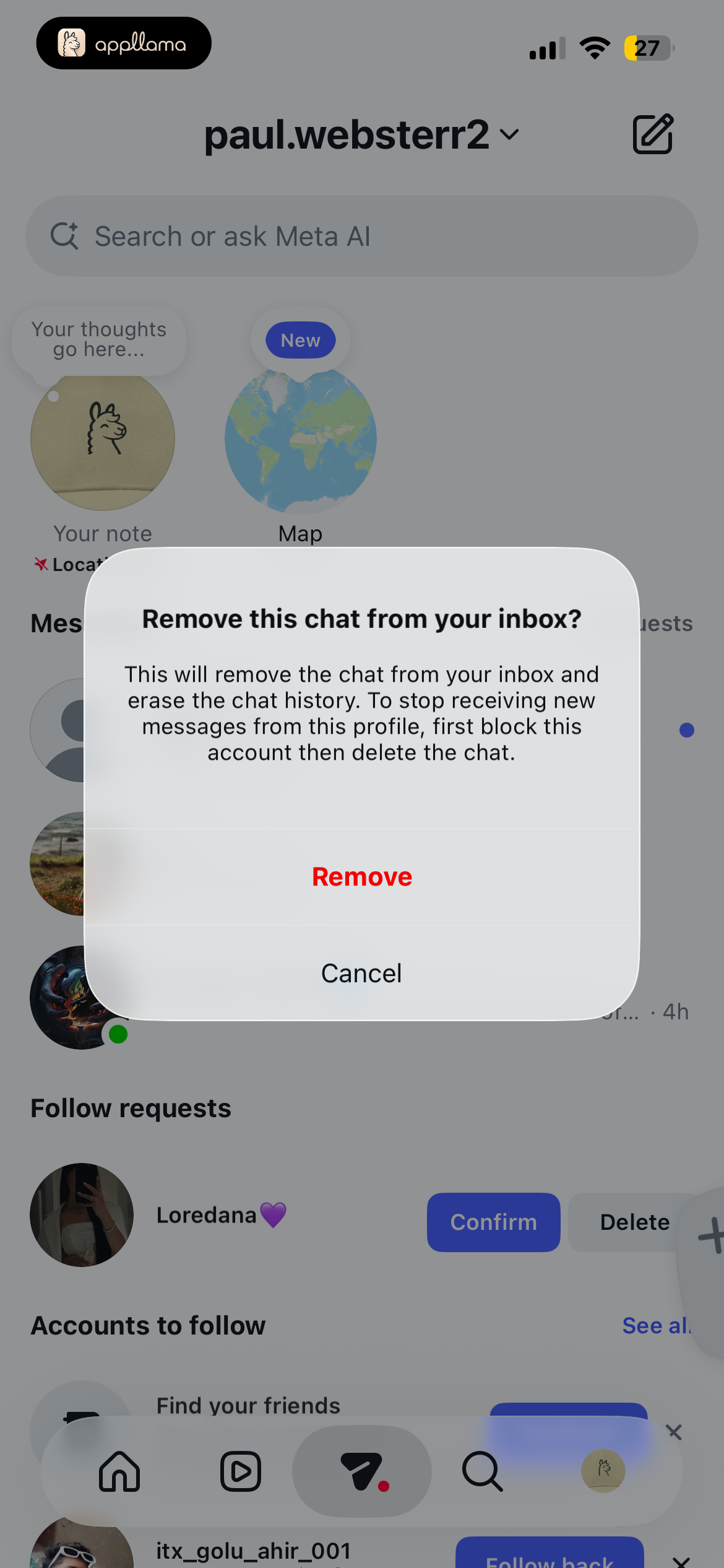 Remove Chat Confirm