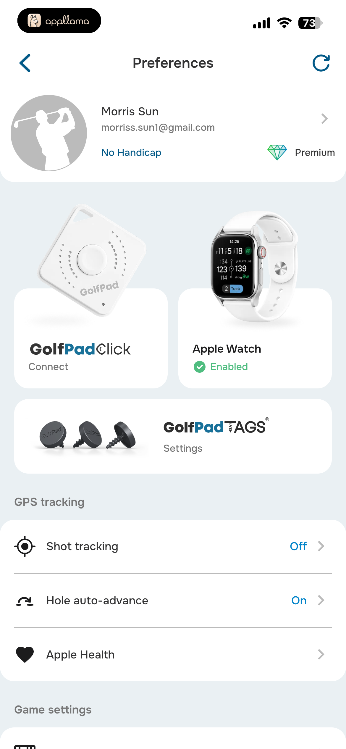 Preferences Devices