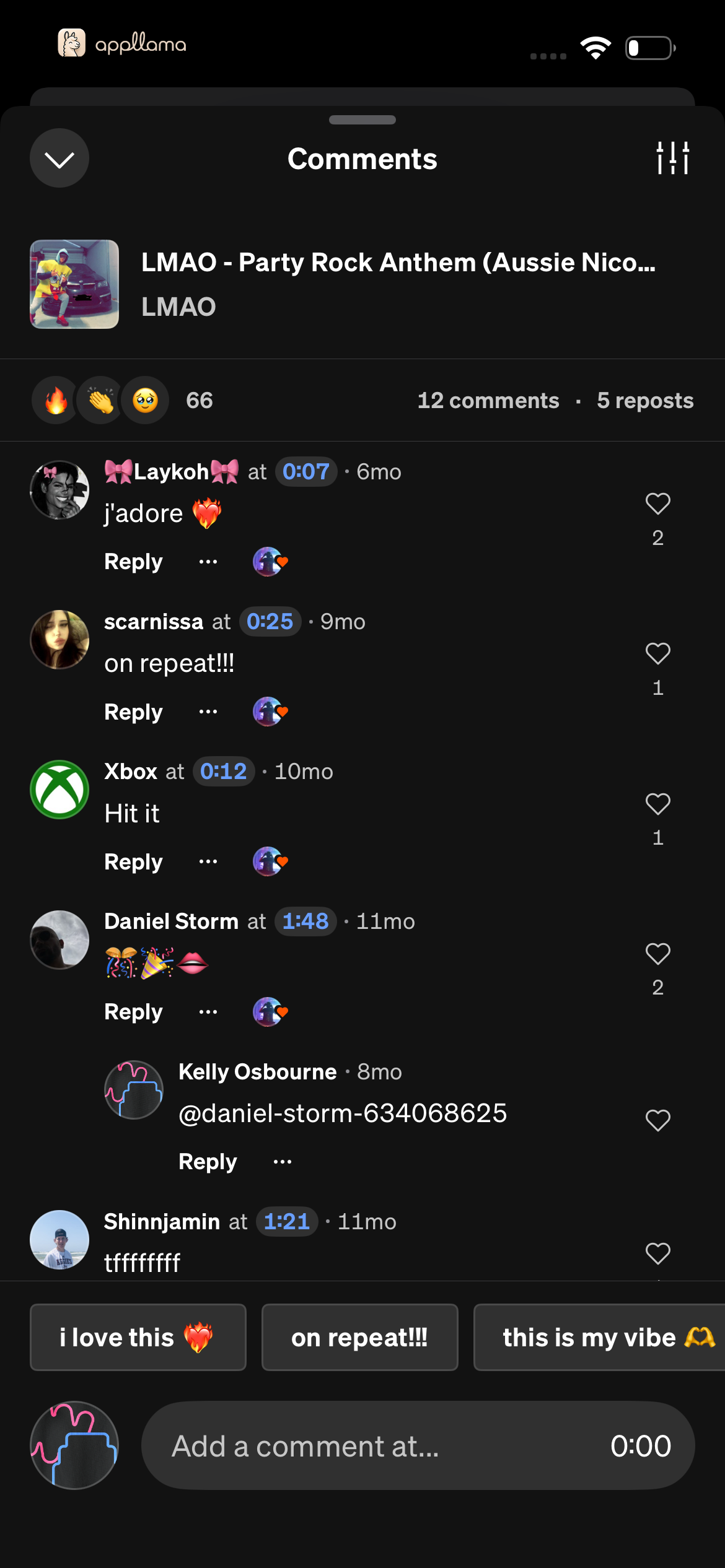 Track Comments