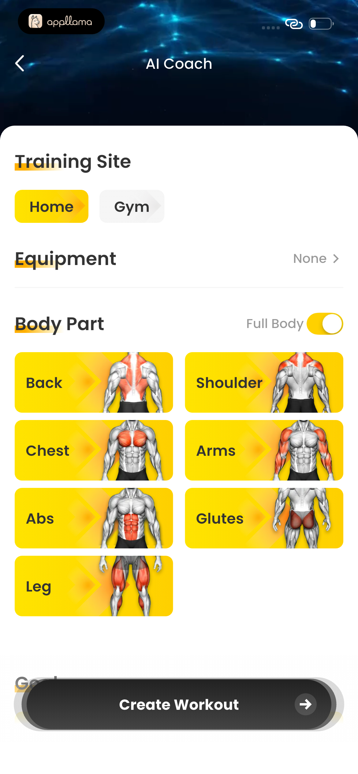 AI Coach Body Setup