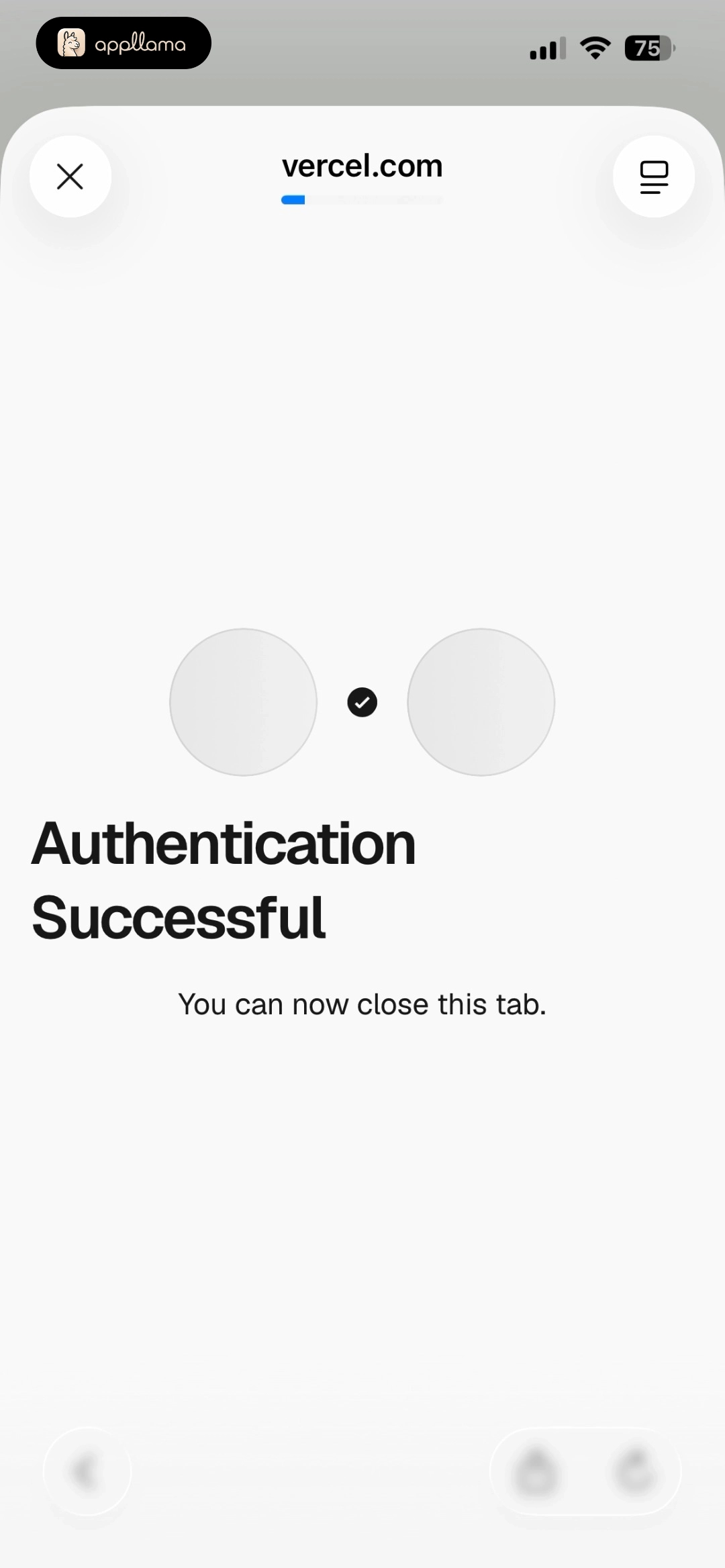 Authentication Success
