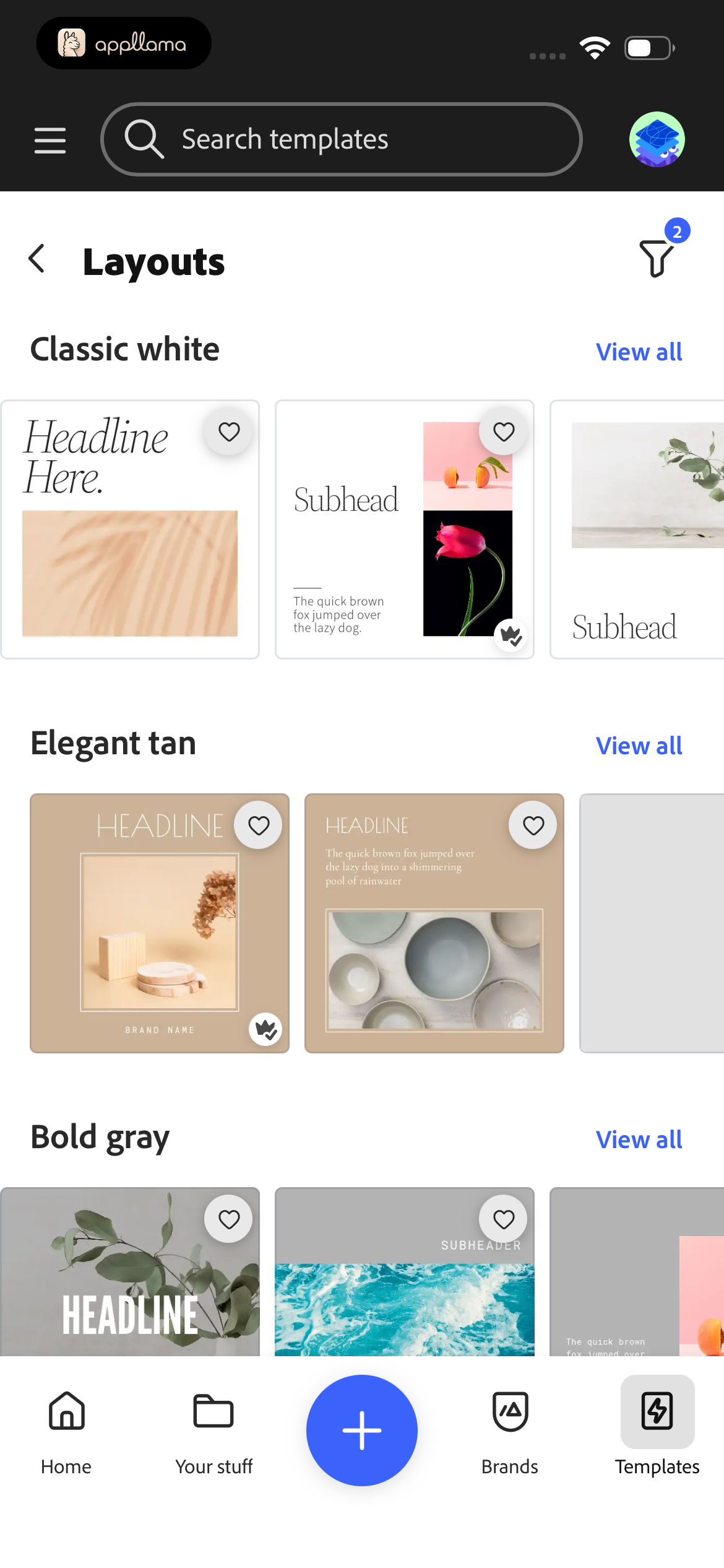 Layouts Templates
