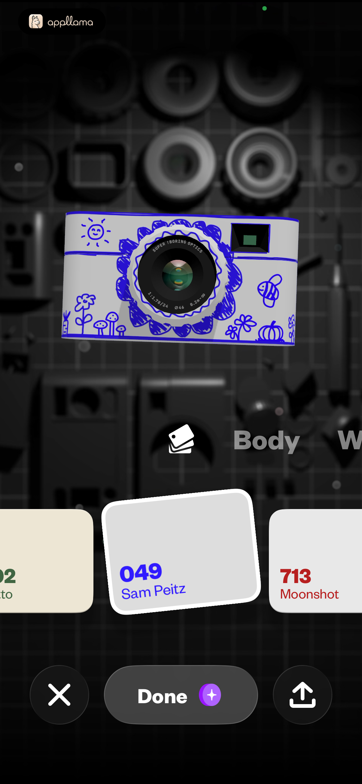 Camera Body Customizer