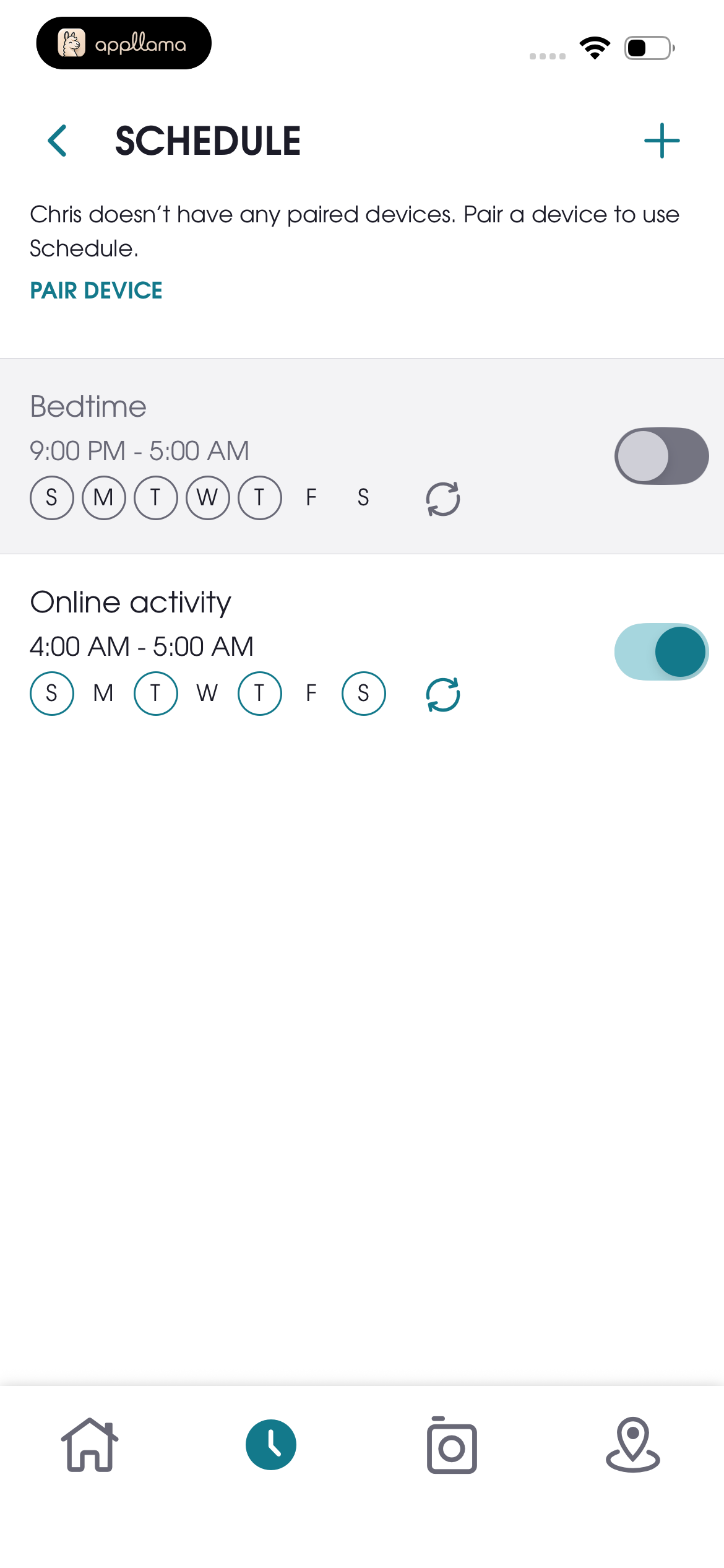 Schedule List