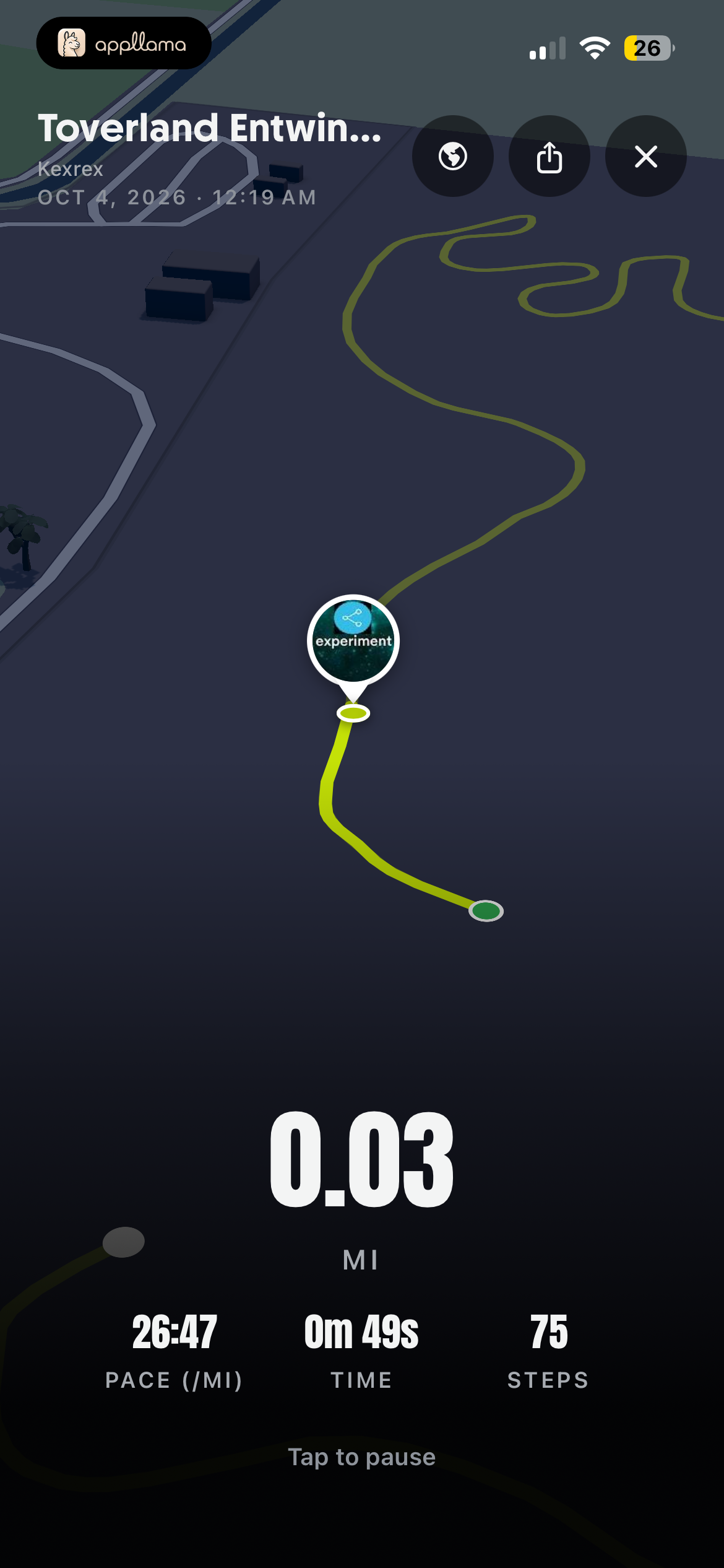 Workout Map Playback