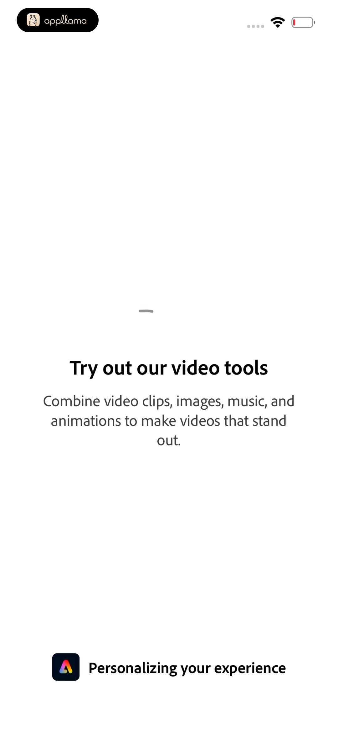 Personalization Loading