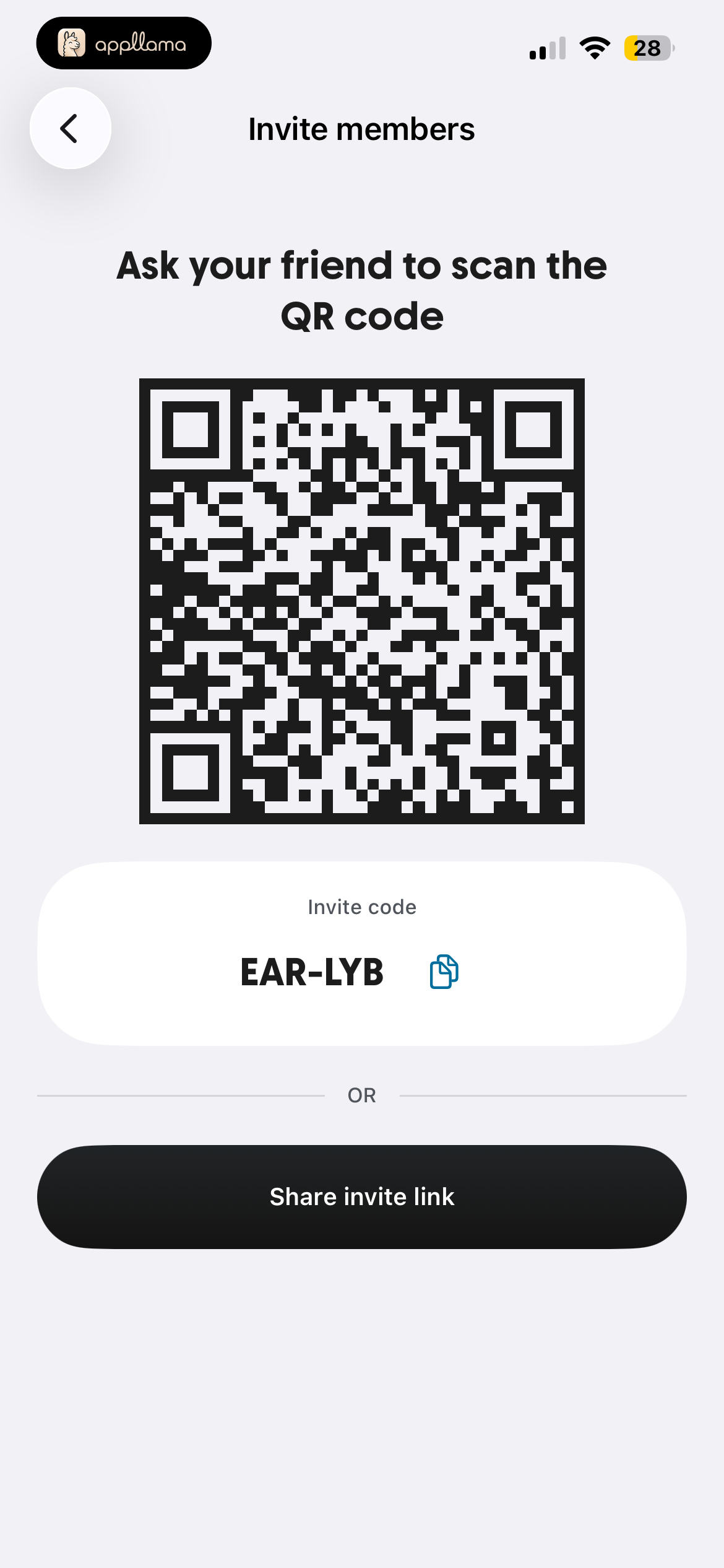 Race QR Invitation