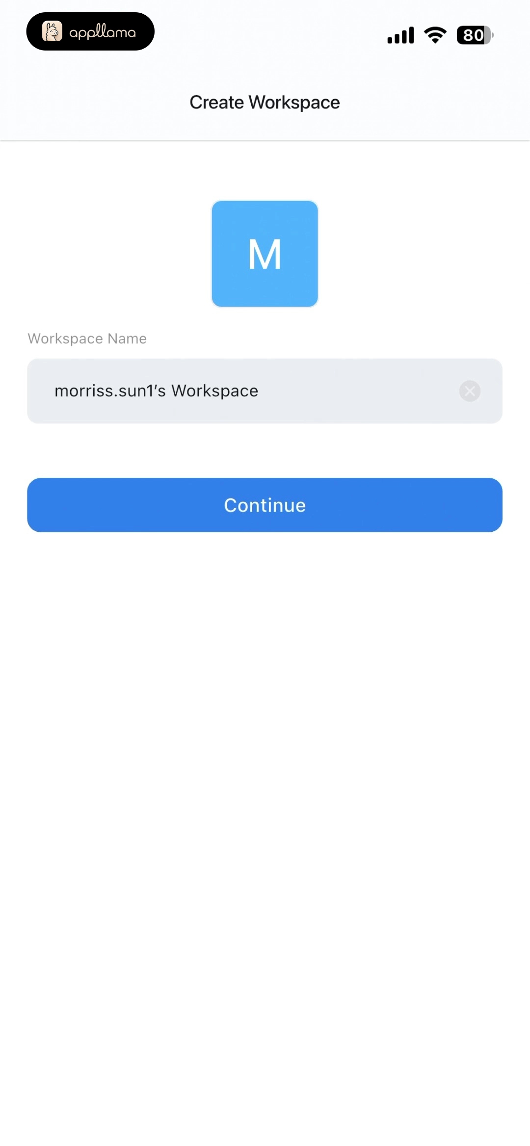 Create Workspace
