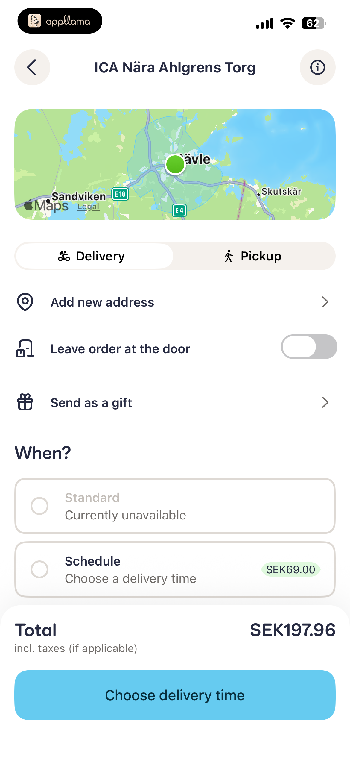 Delivery Scheduling