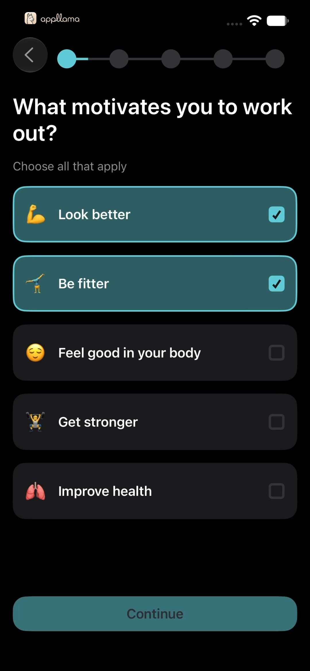Workout Motivation Selected