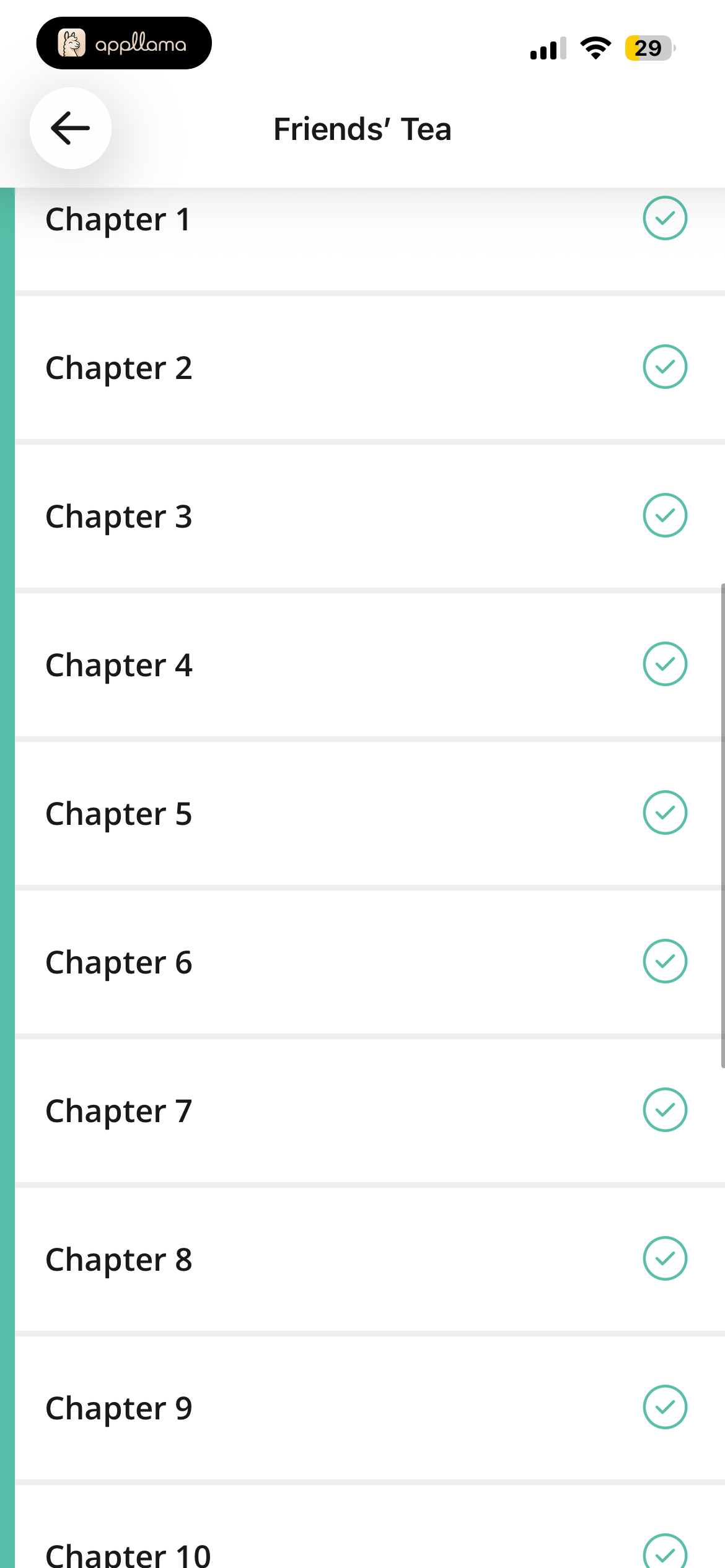 Chapter Selection