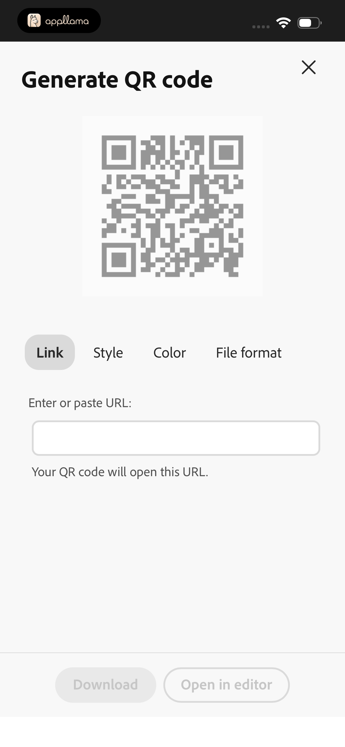 Generate QR Code