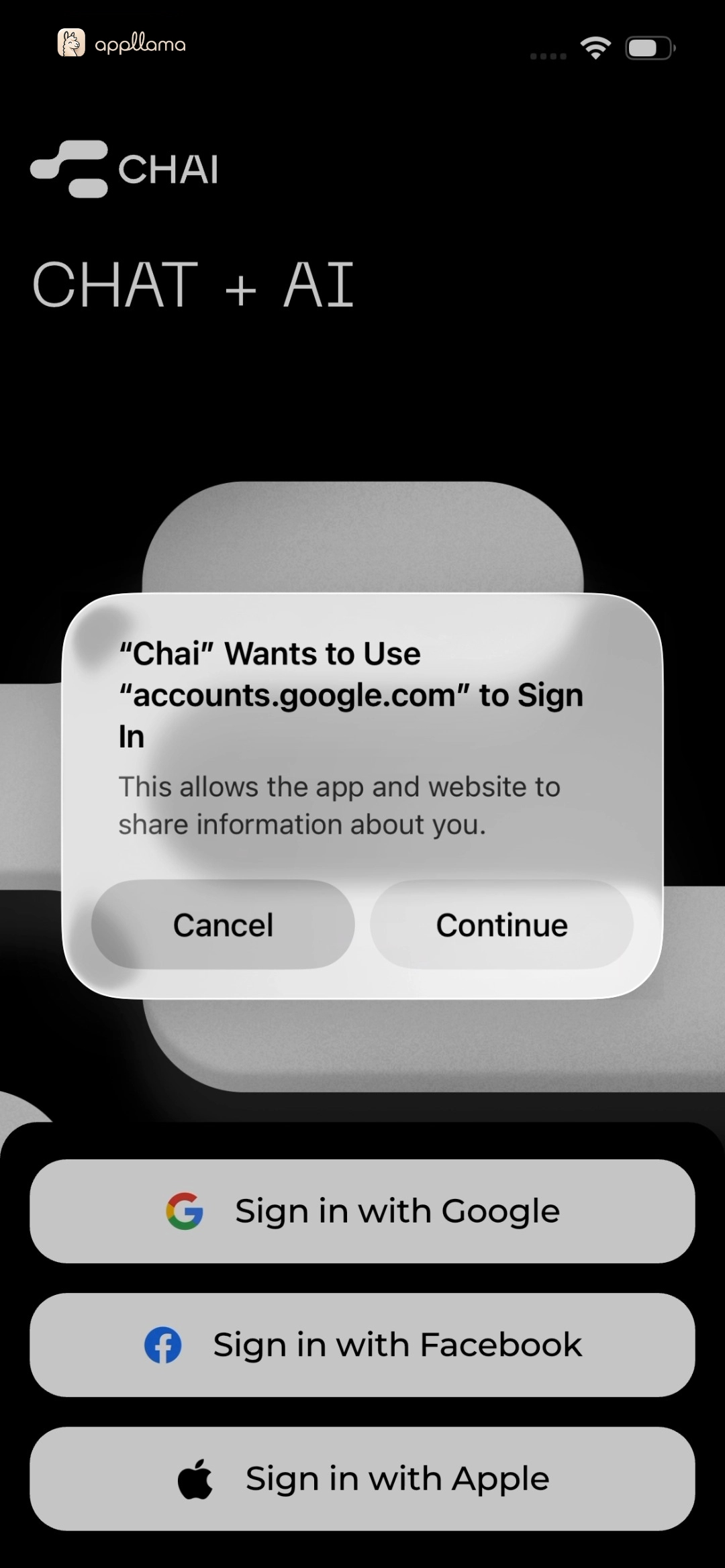 Social Sign-In Permission