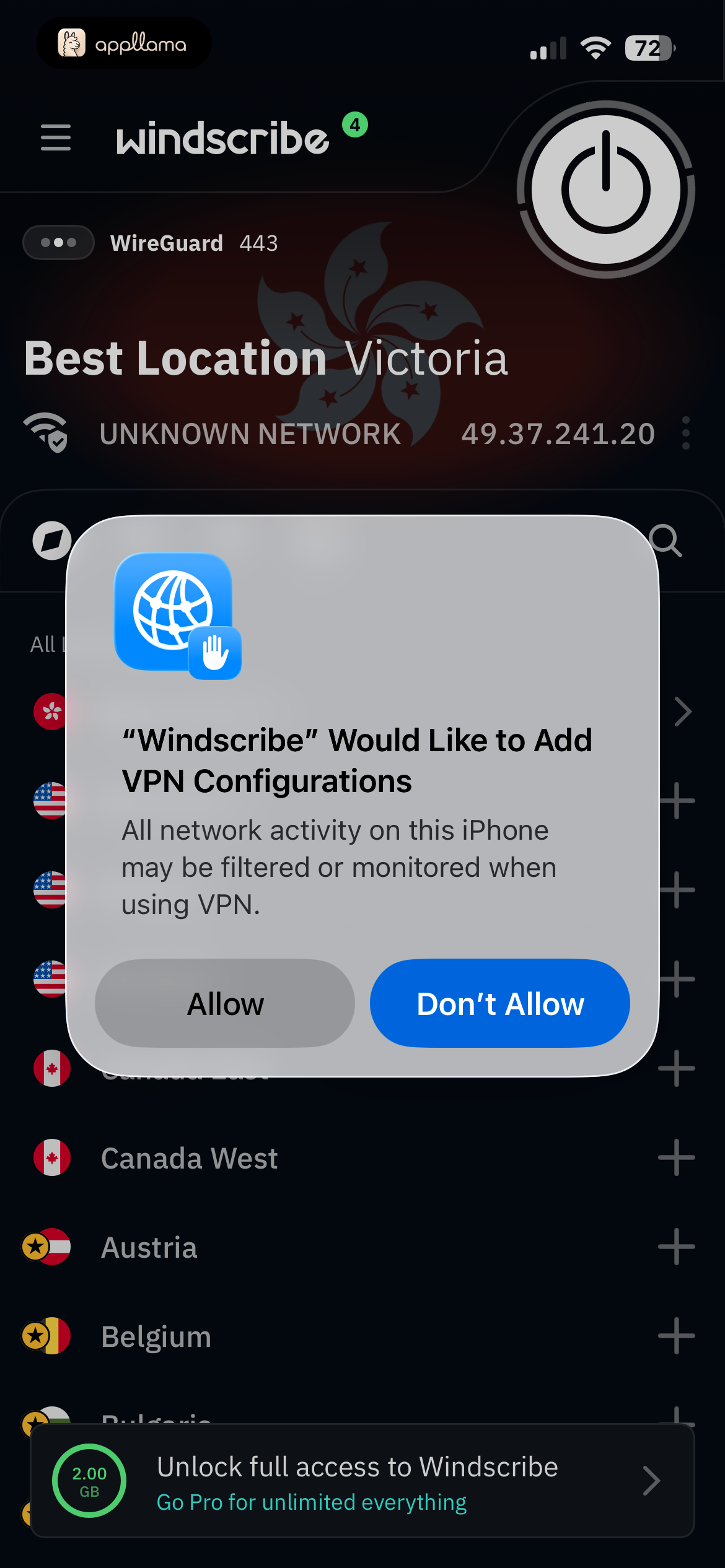 VPN Permission