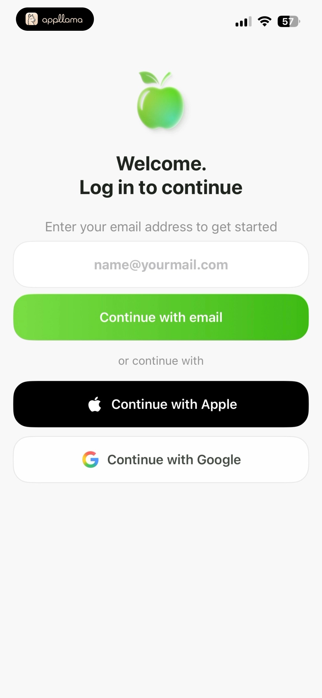 AI Calorie Counter & Meal Plan Login