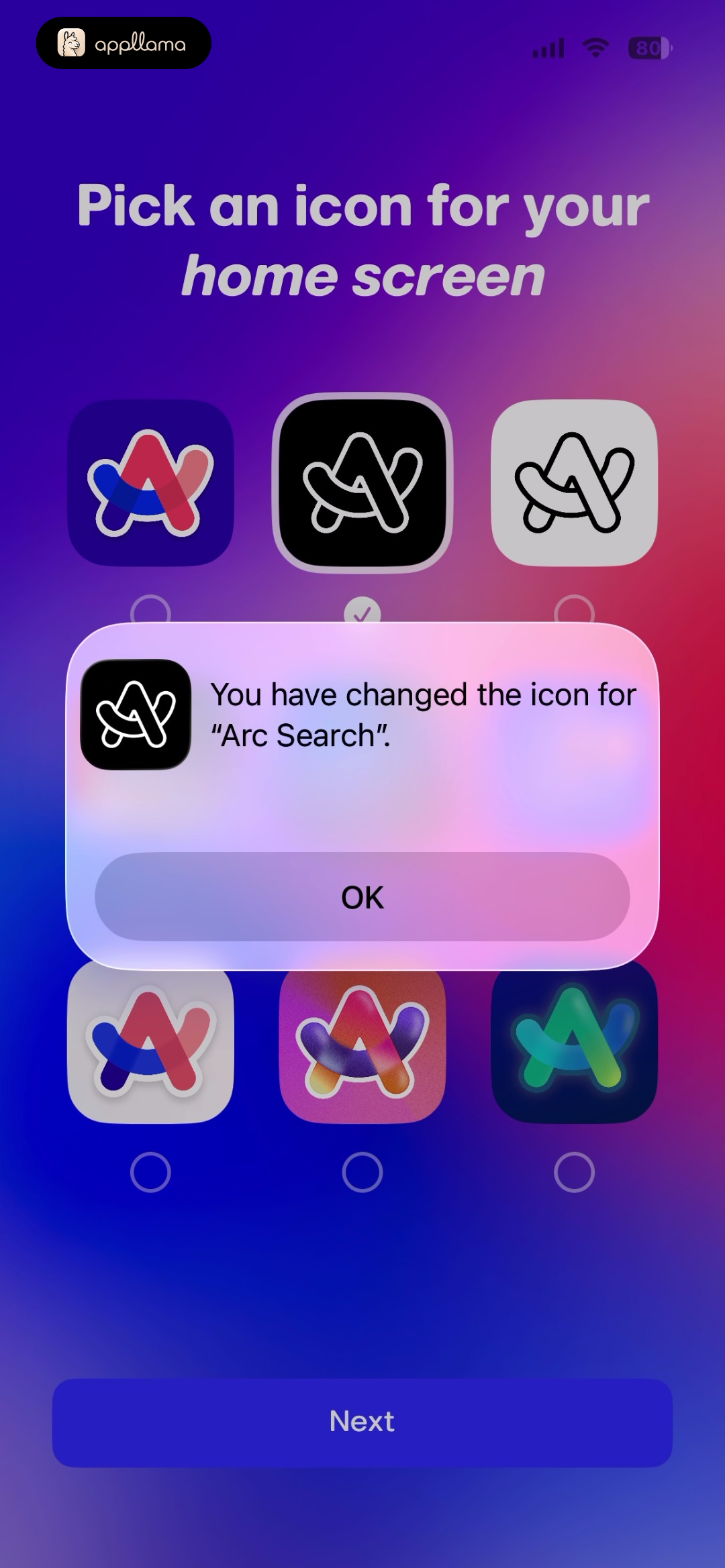 App Icon Selection