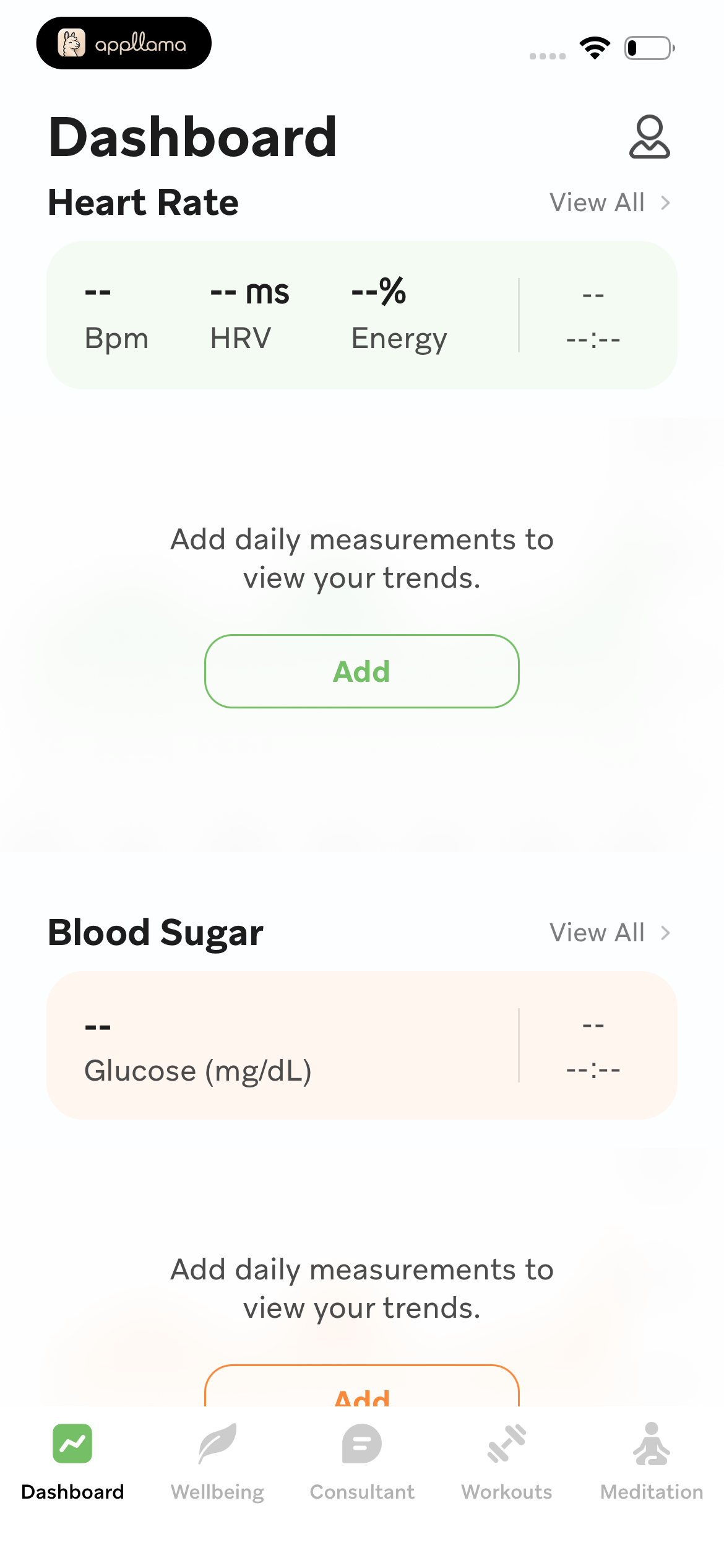 Dashboard Metrics Scroll