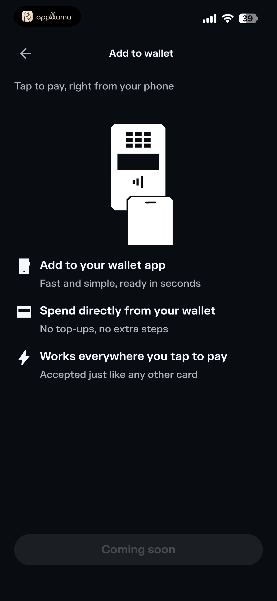 Add to Wallet Details