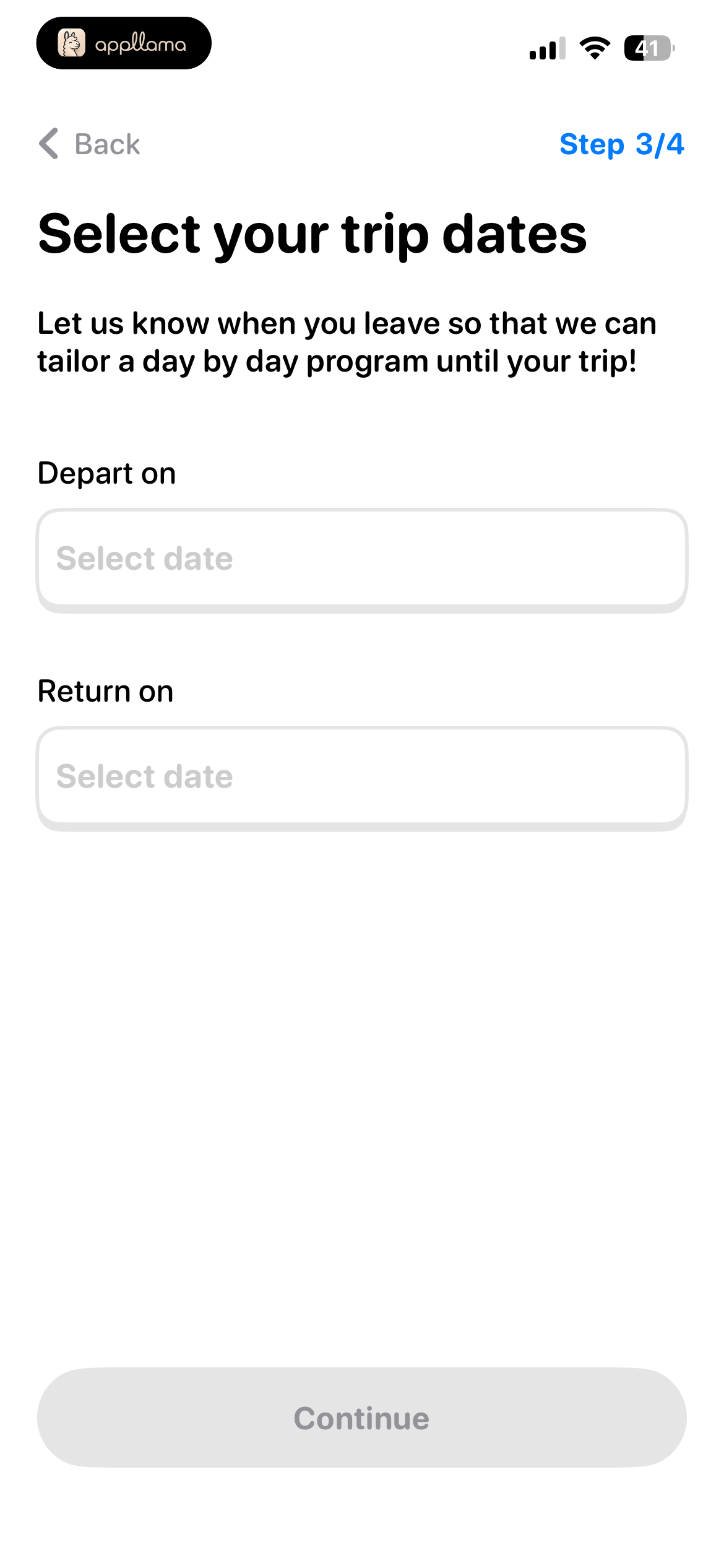 Travel Dates