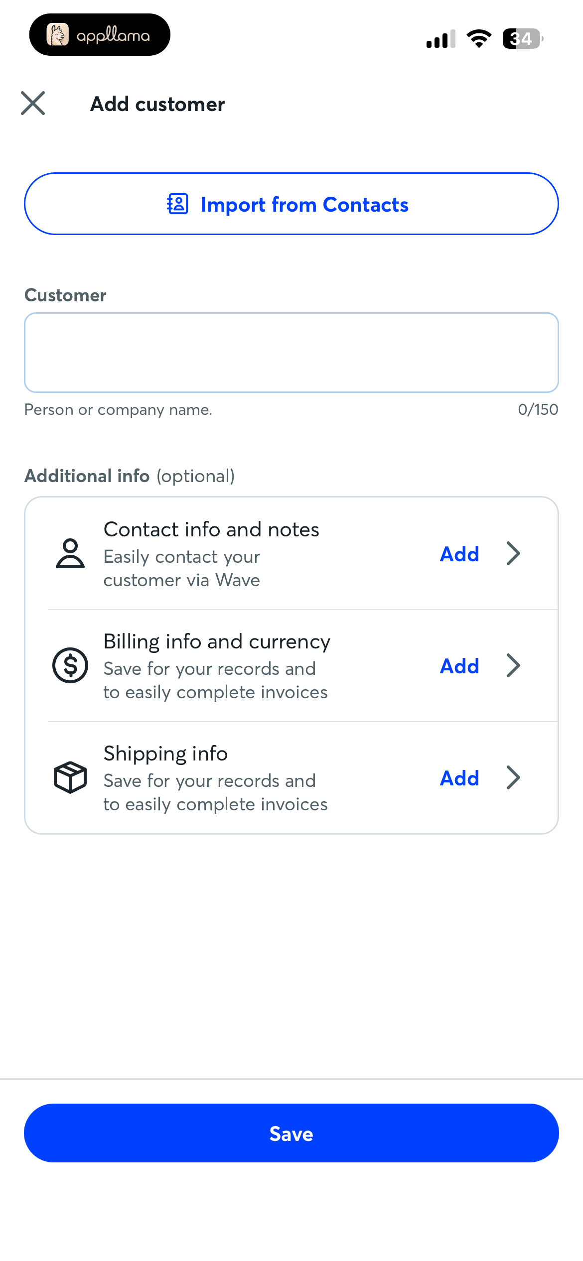 Add Customer