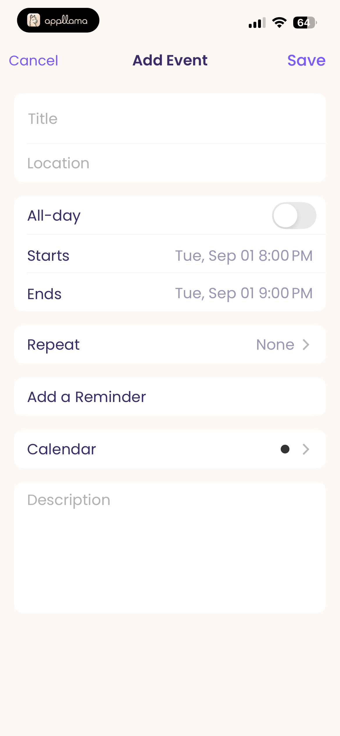 Add Event