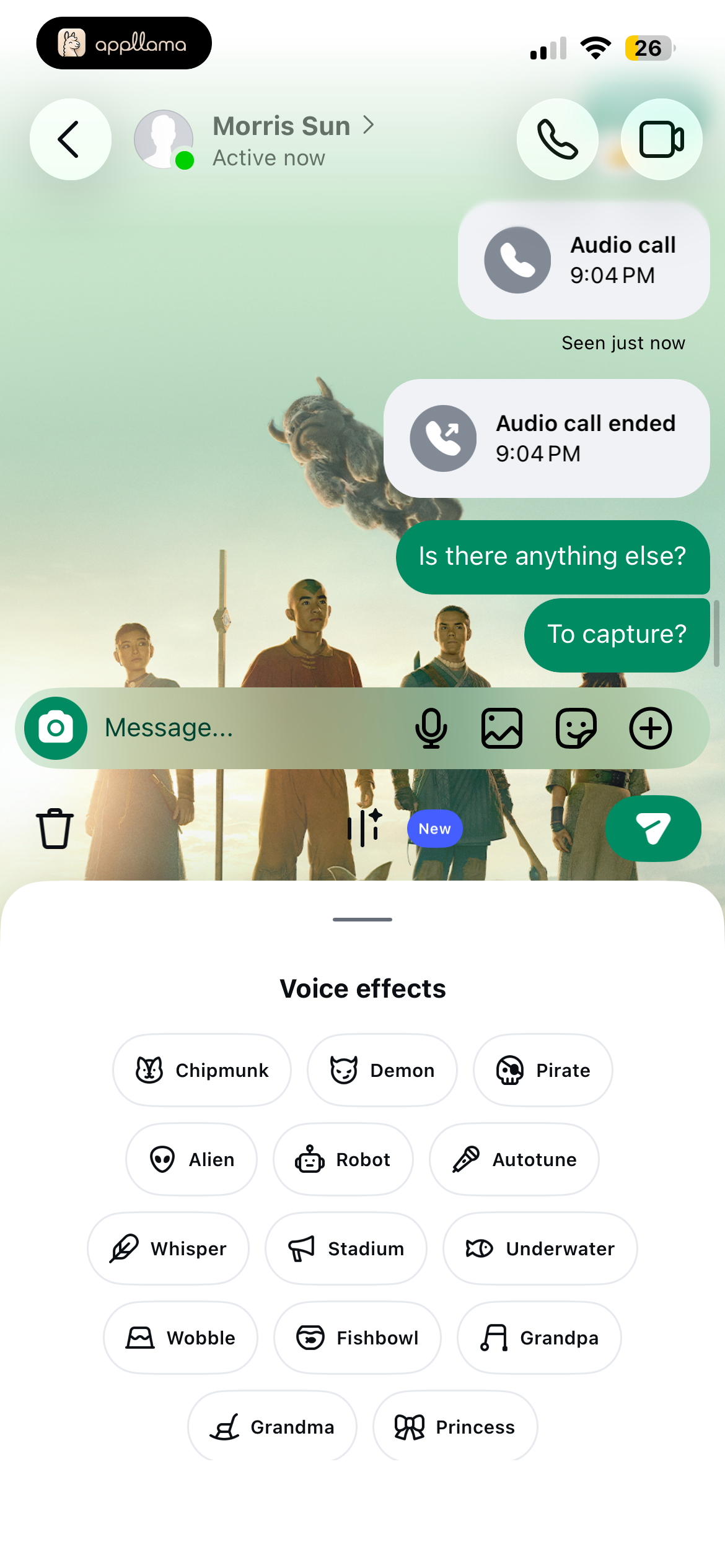 Voice Effects Sheet