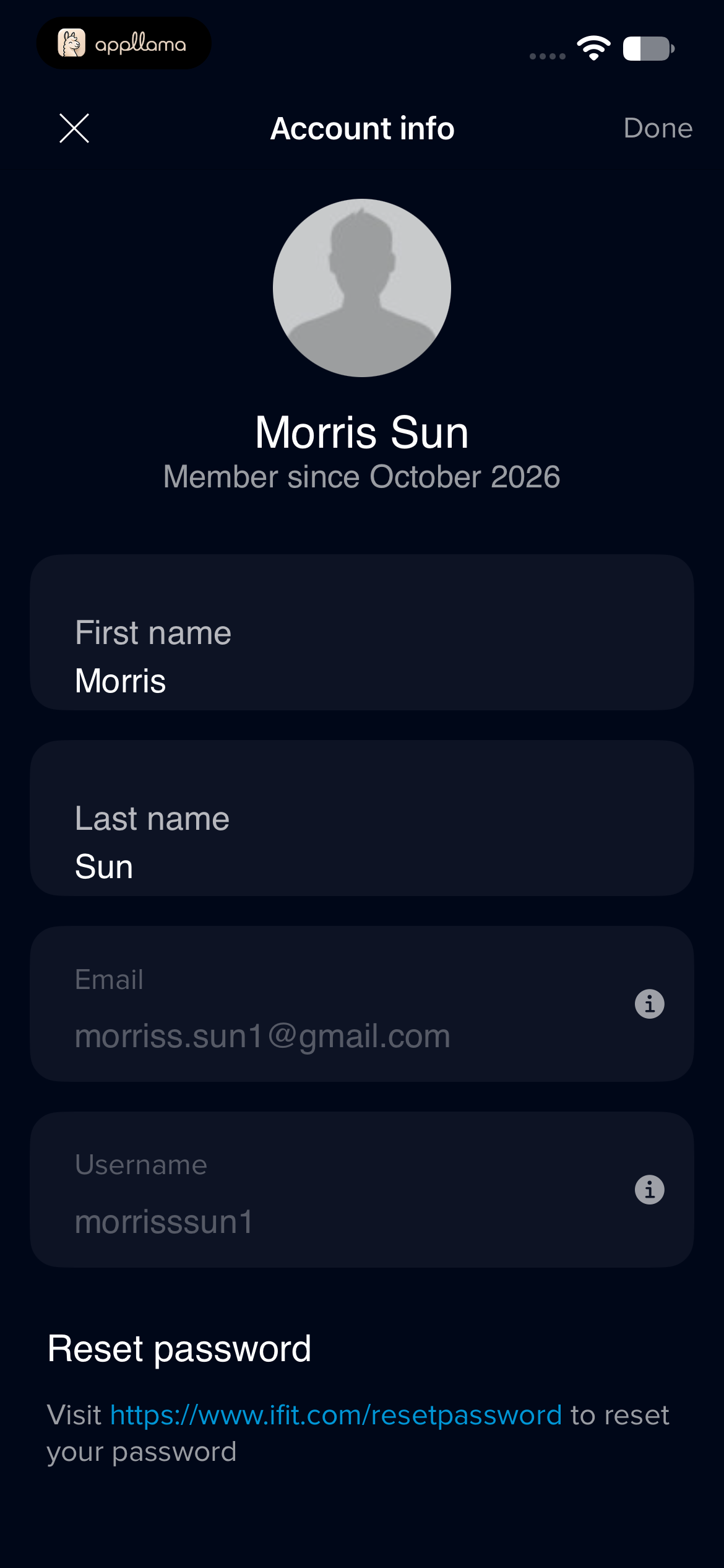 Account Information