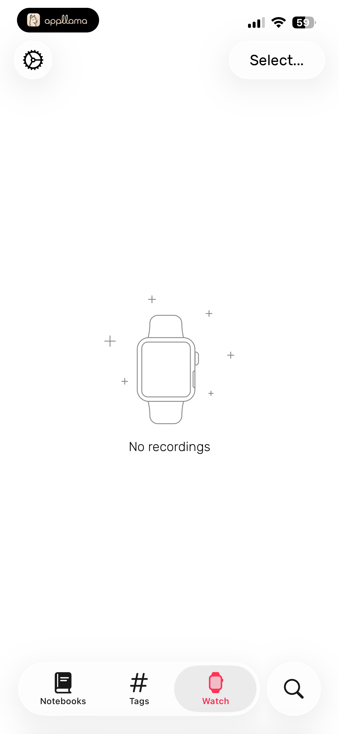 Recordings Empty