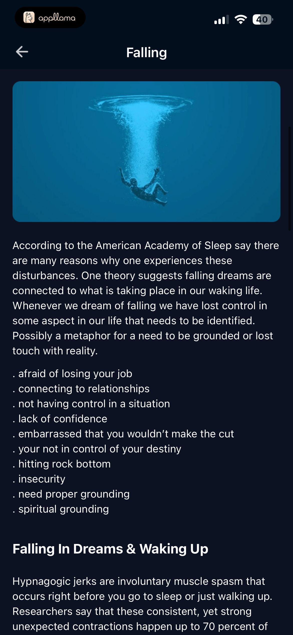 Falling Article Causes
