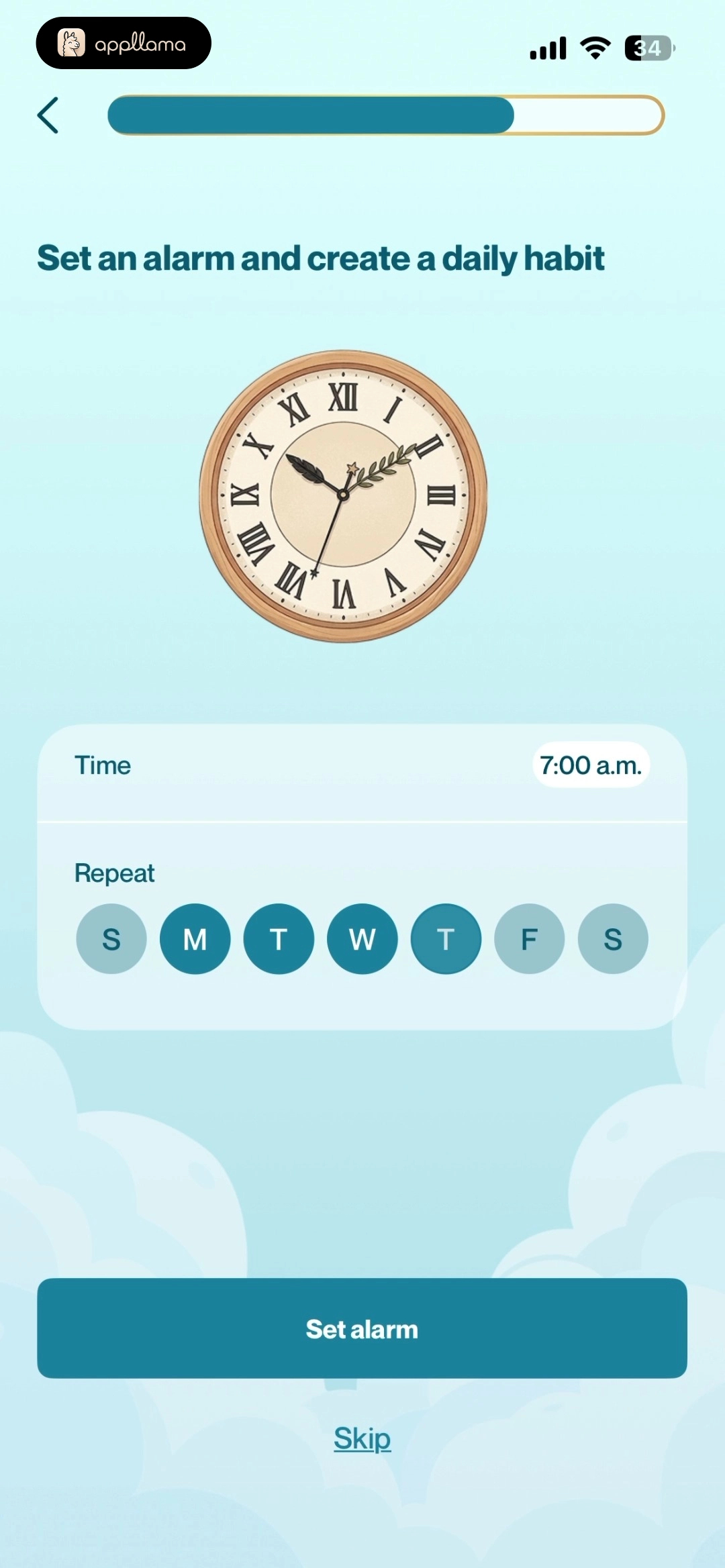 Daily Alarm Setup