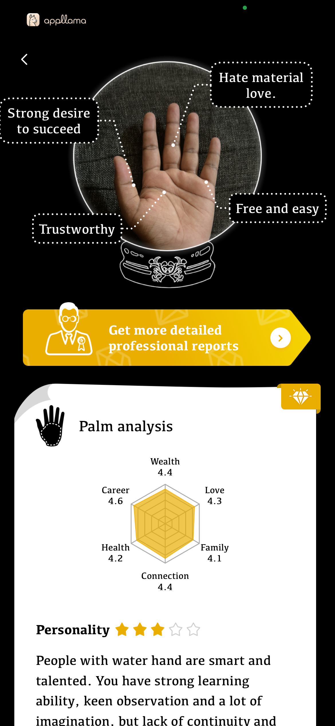 Palmistry Report