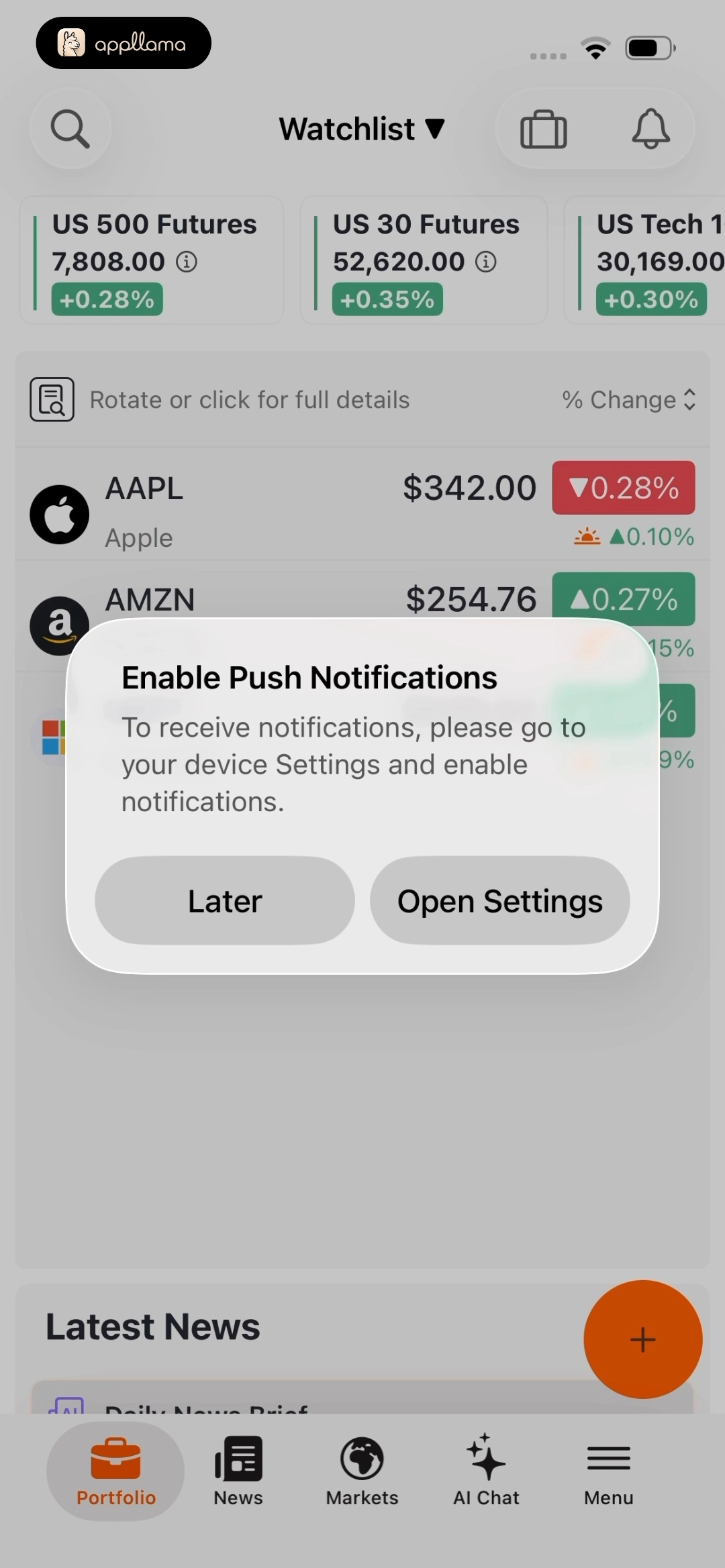 Push Notification Prompt