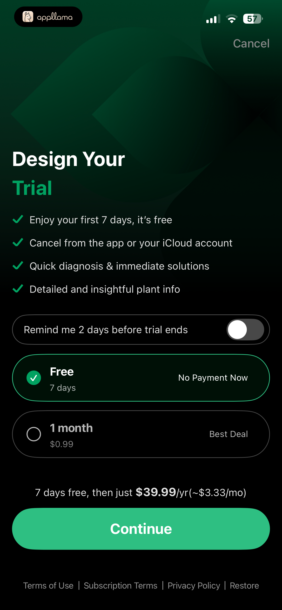 Subscription Offer