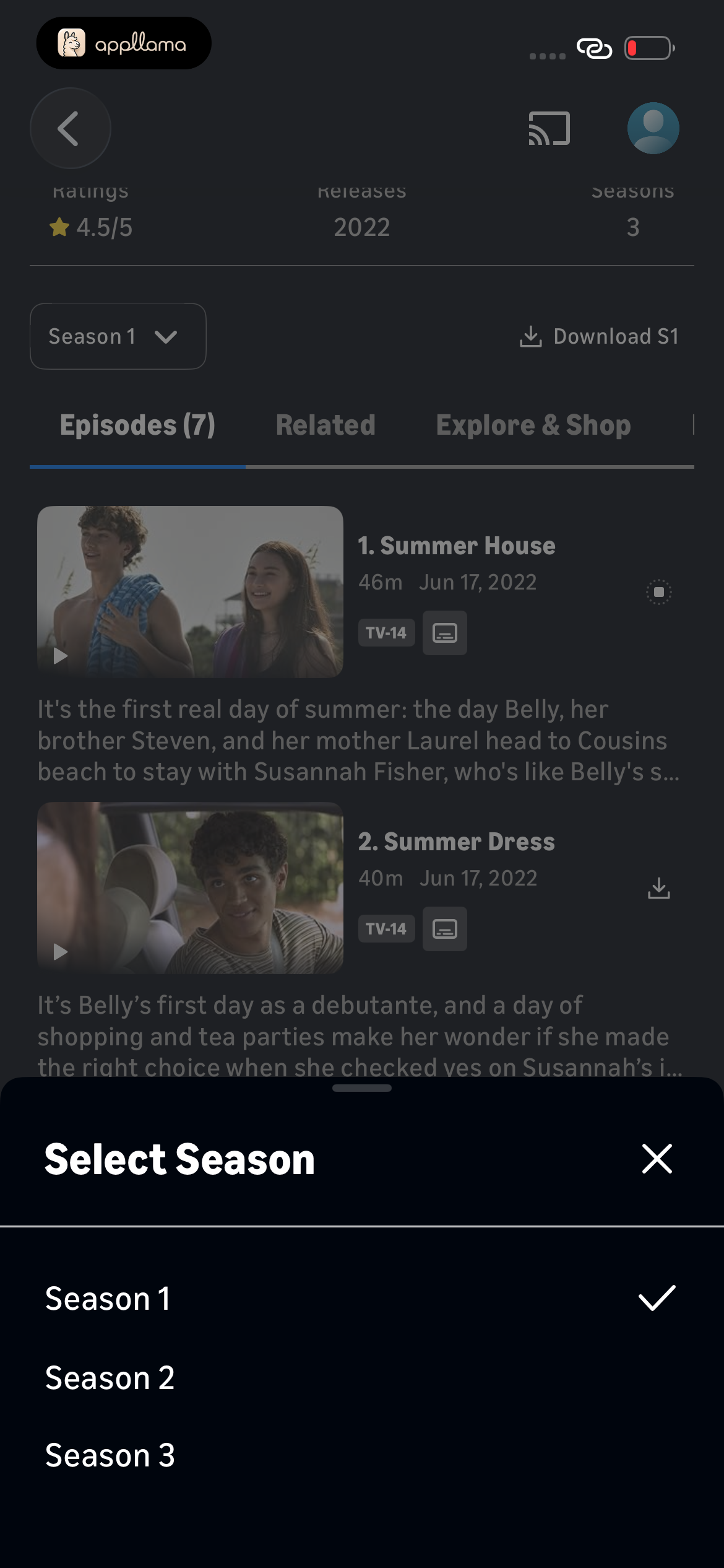 Season Selector