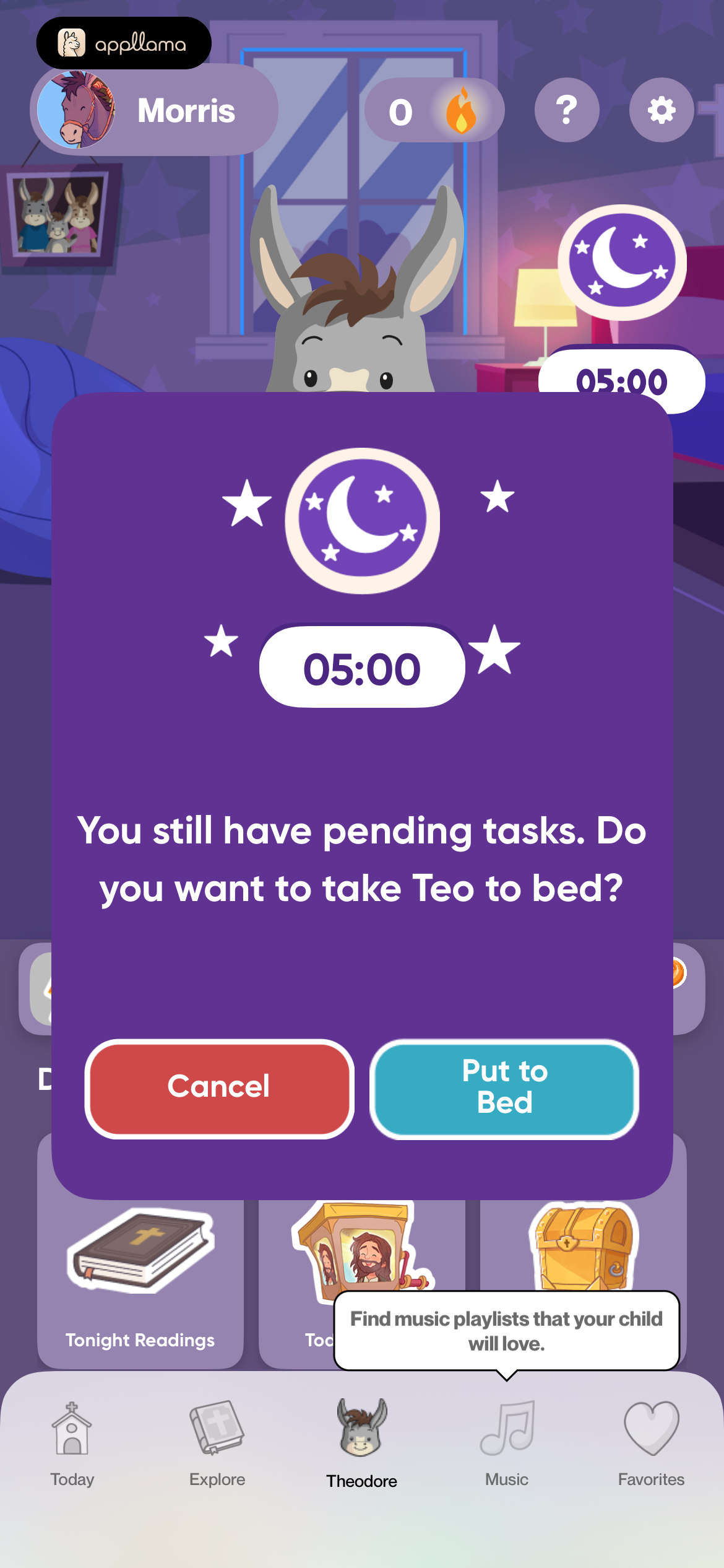 Bedtime Prompt
