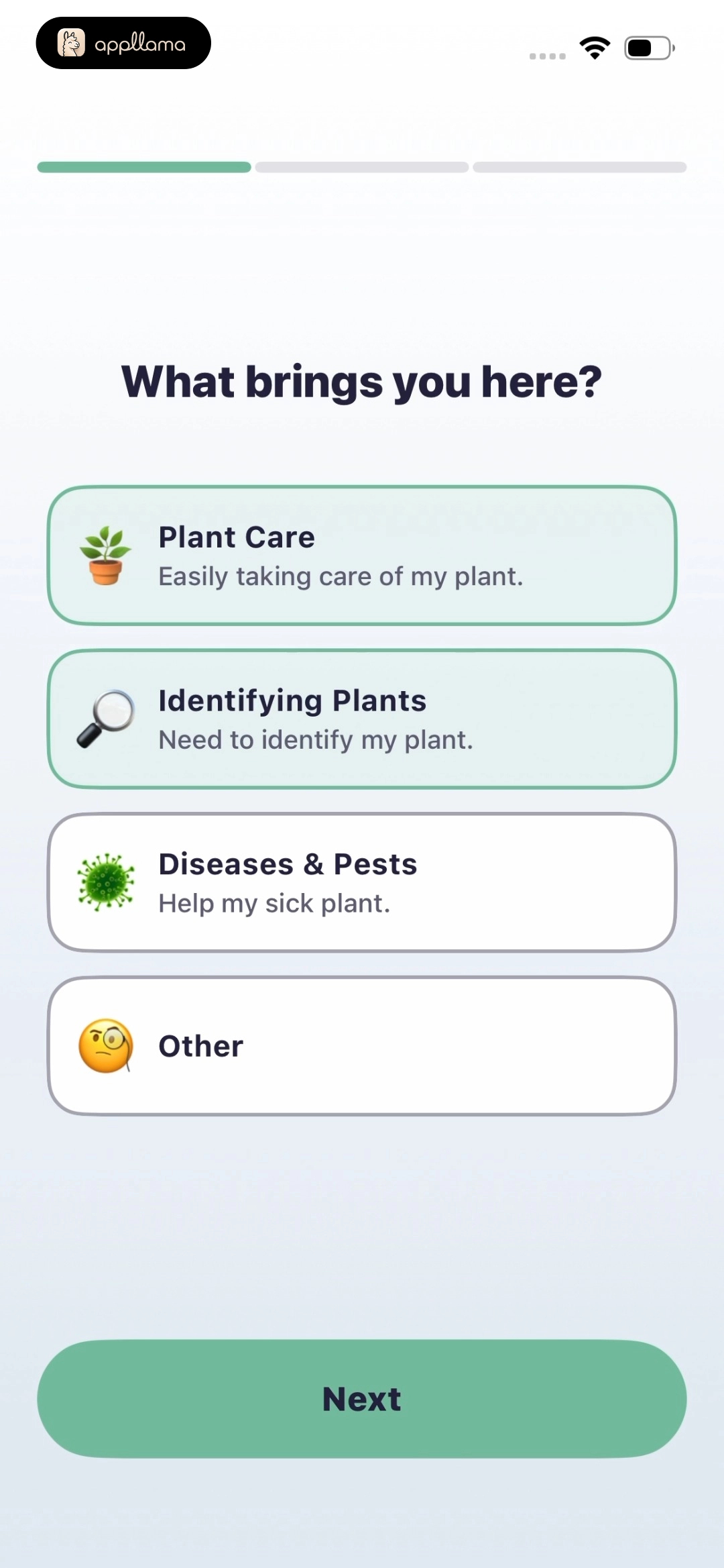 Plant Care Goals