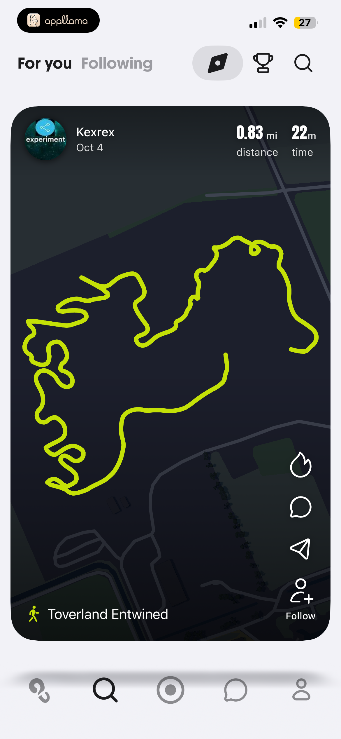 Activity Feed Route