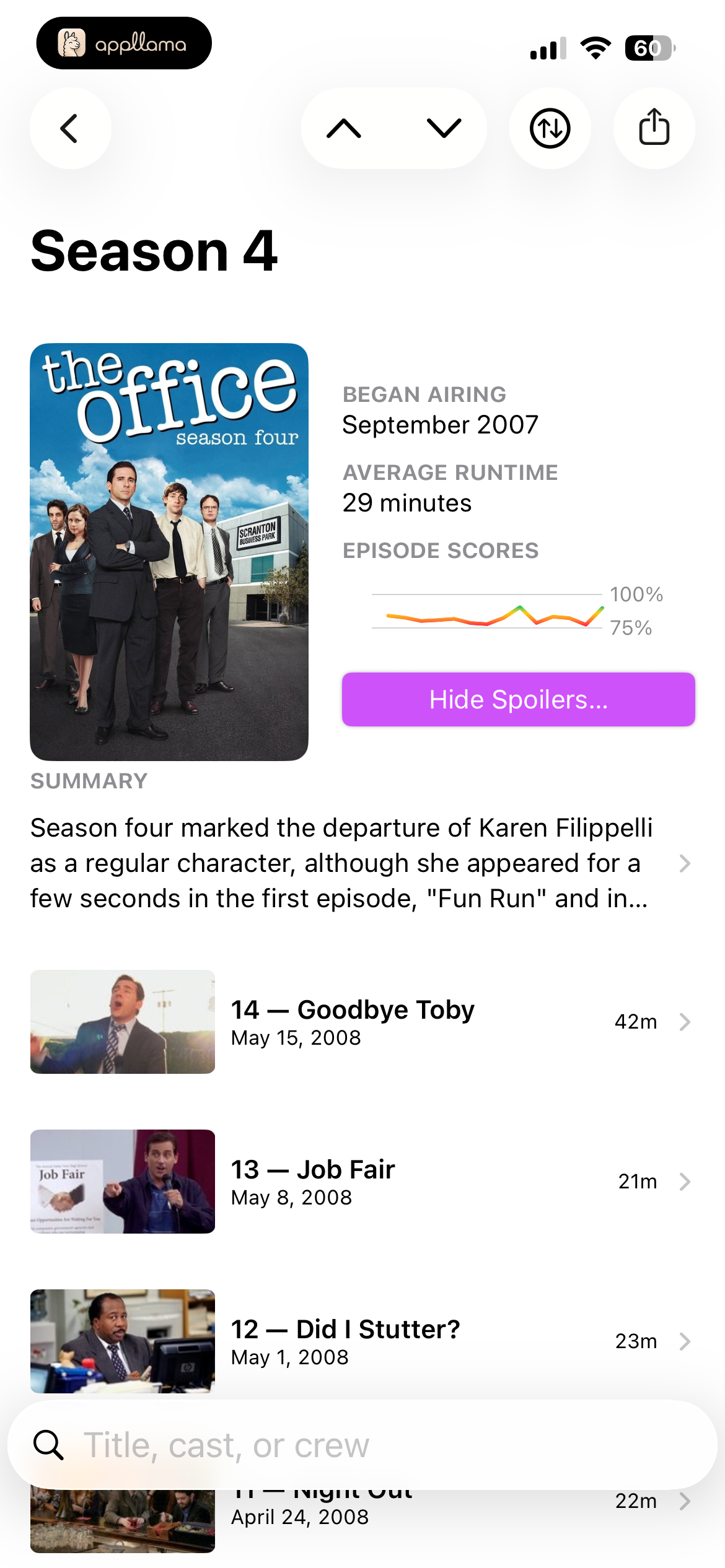 Season Details