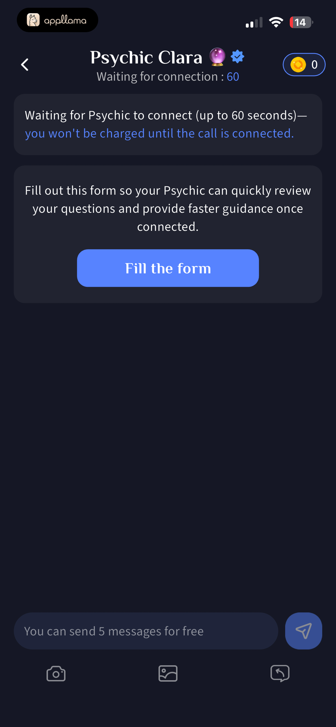 Pre-Chat Form Prompt