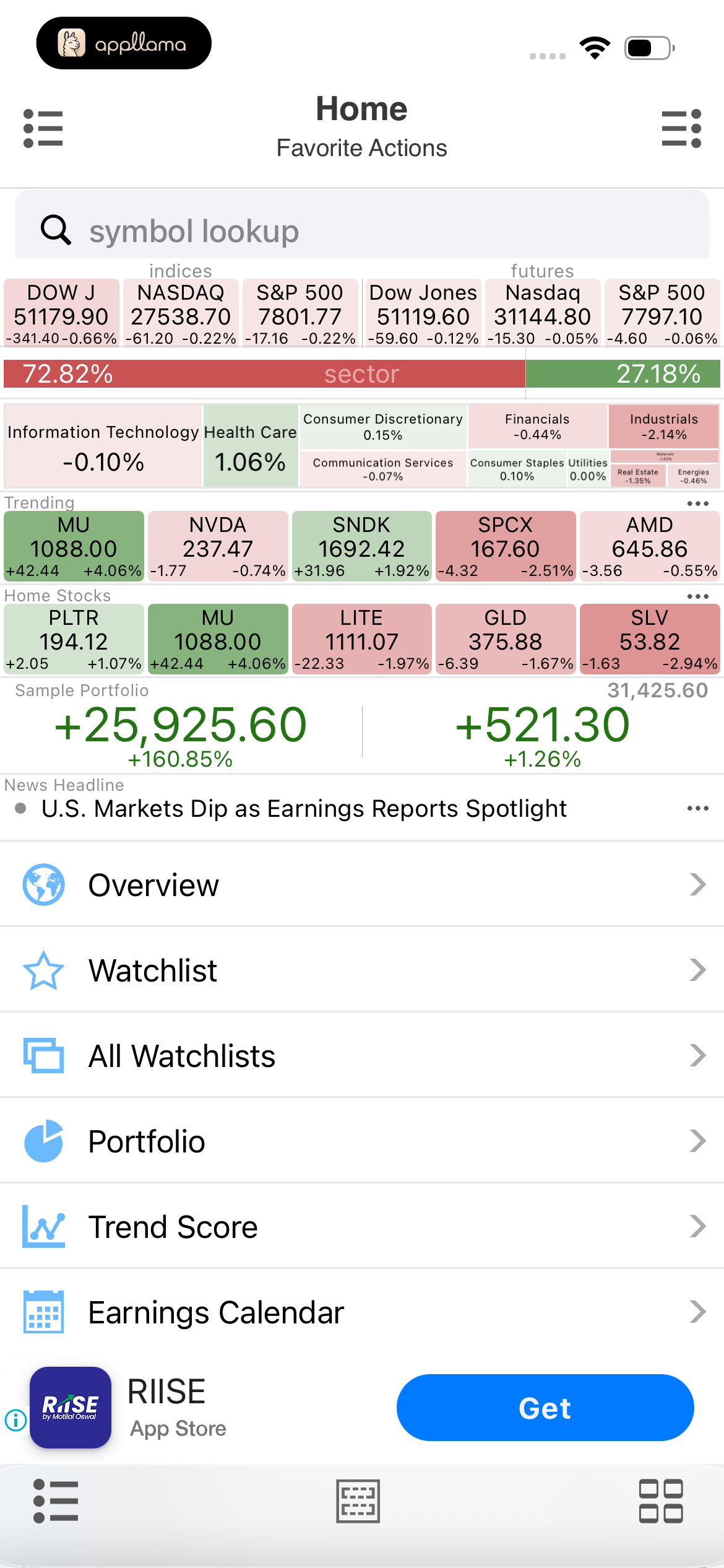 Home Dashboard