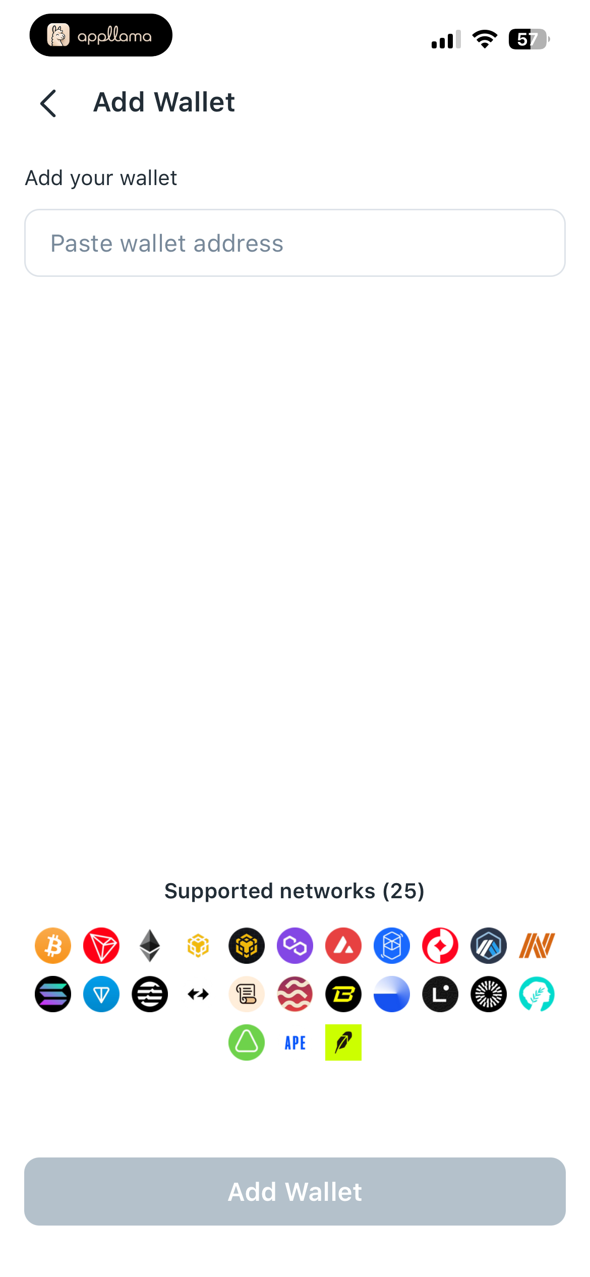 Add Wallet