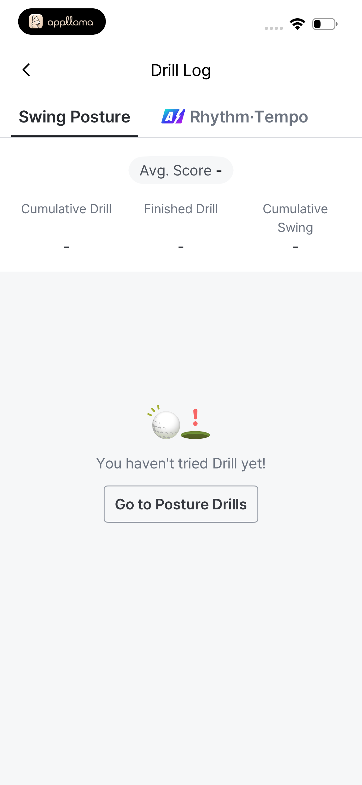 Posture Drill Log